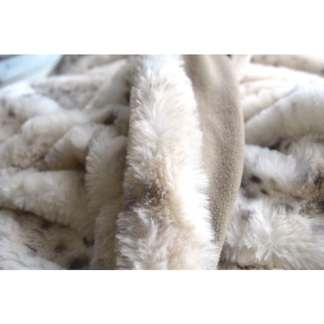 MESANA Wohndecke »Schneeleopard«, aus hochwertigem Fellimitat bequem kaufen