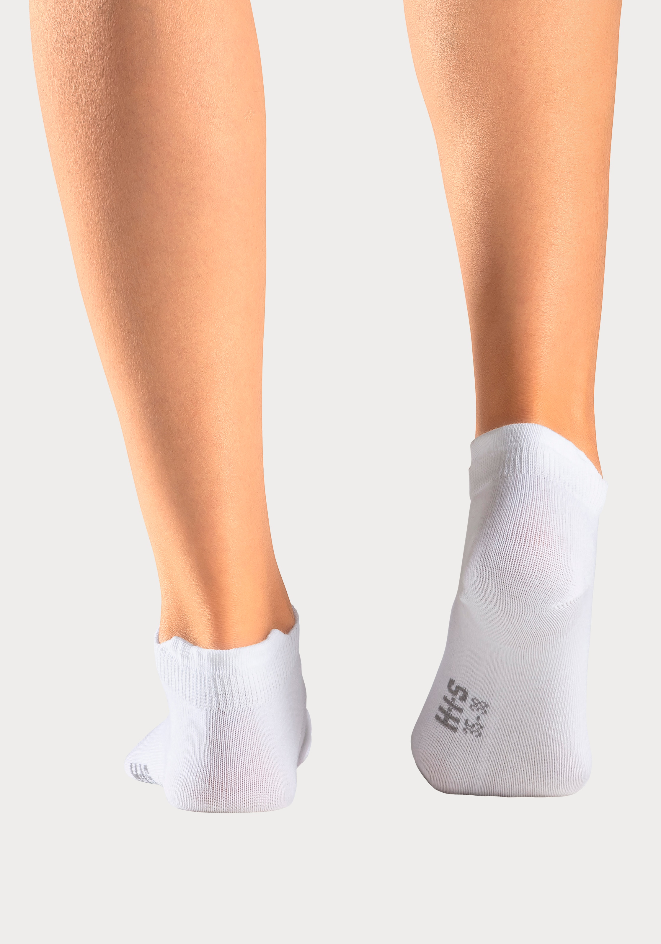 H.I.S Sneakersocken, (Packung, 8 Paar), mit verlängertem Bündchen hinten