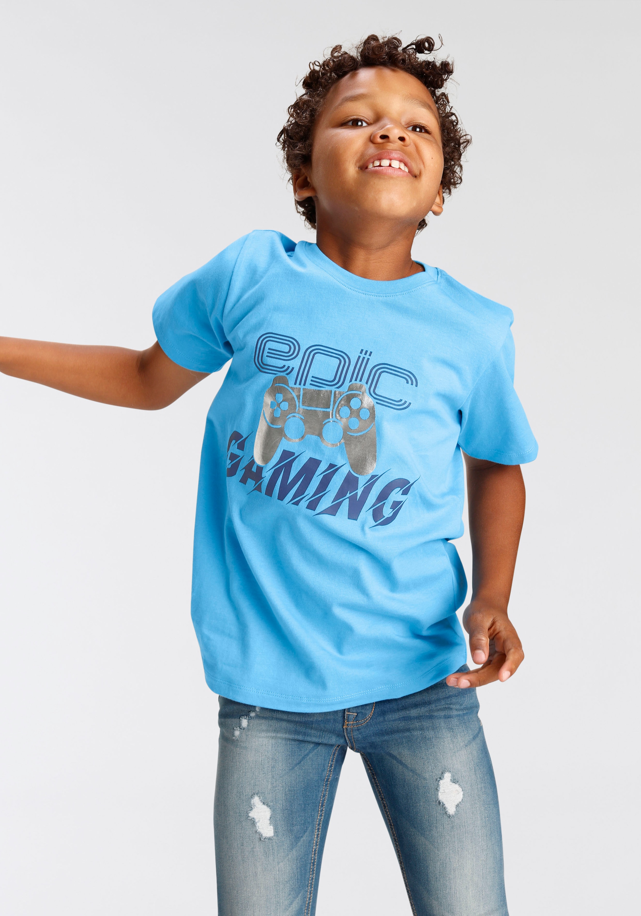 auf T-Shirt Folienprint versandkostenfrei GAMING«, »EPIC KIDSWORLD