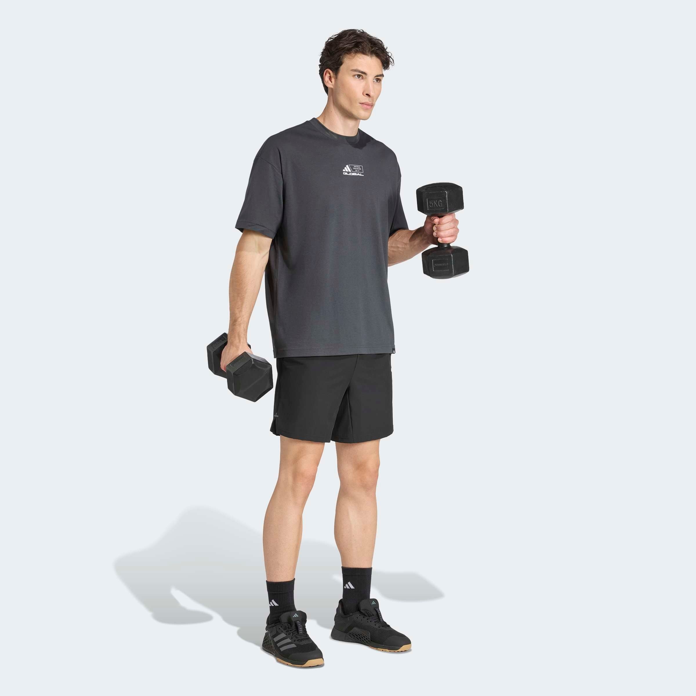 adidas Performance T-Shirt »GFX TEE GLOB Q4«