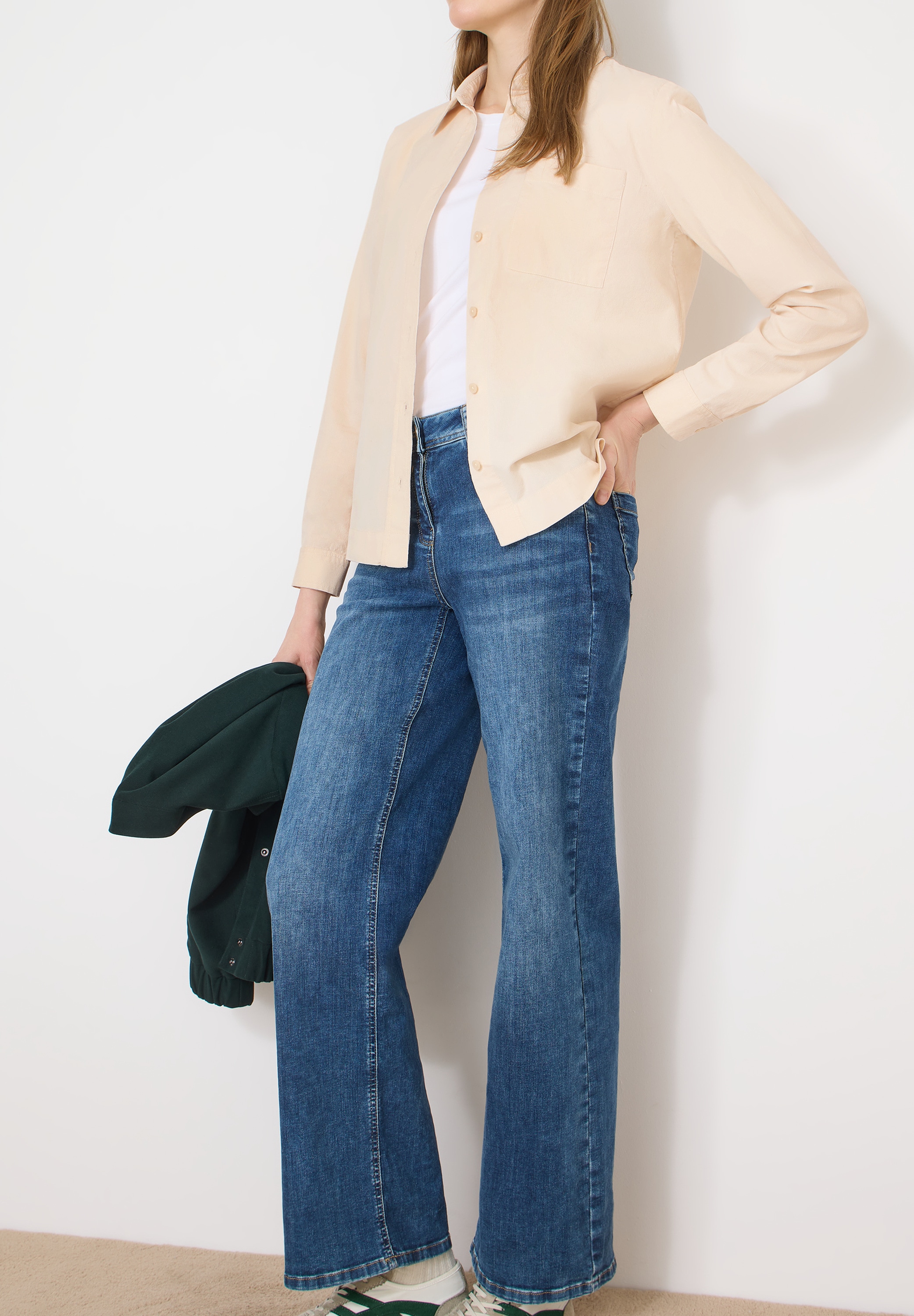 Cecil Blouse chemise in feiner Cord-Qualität