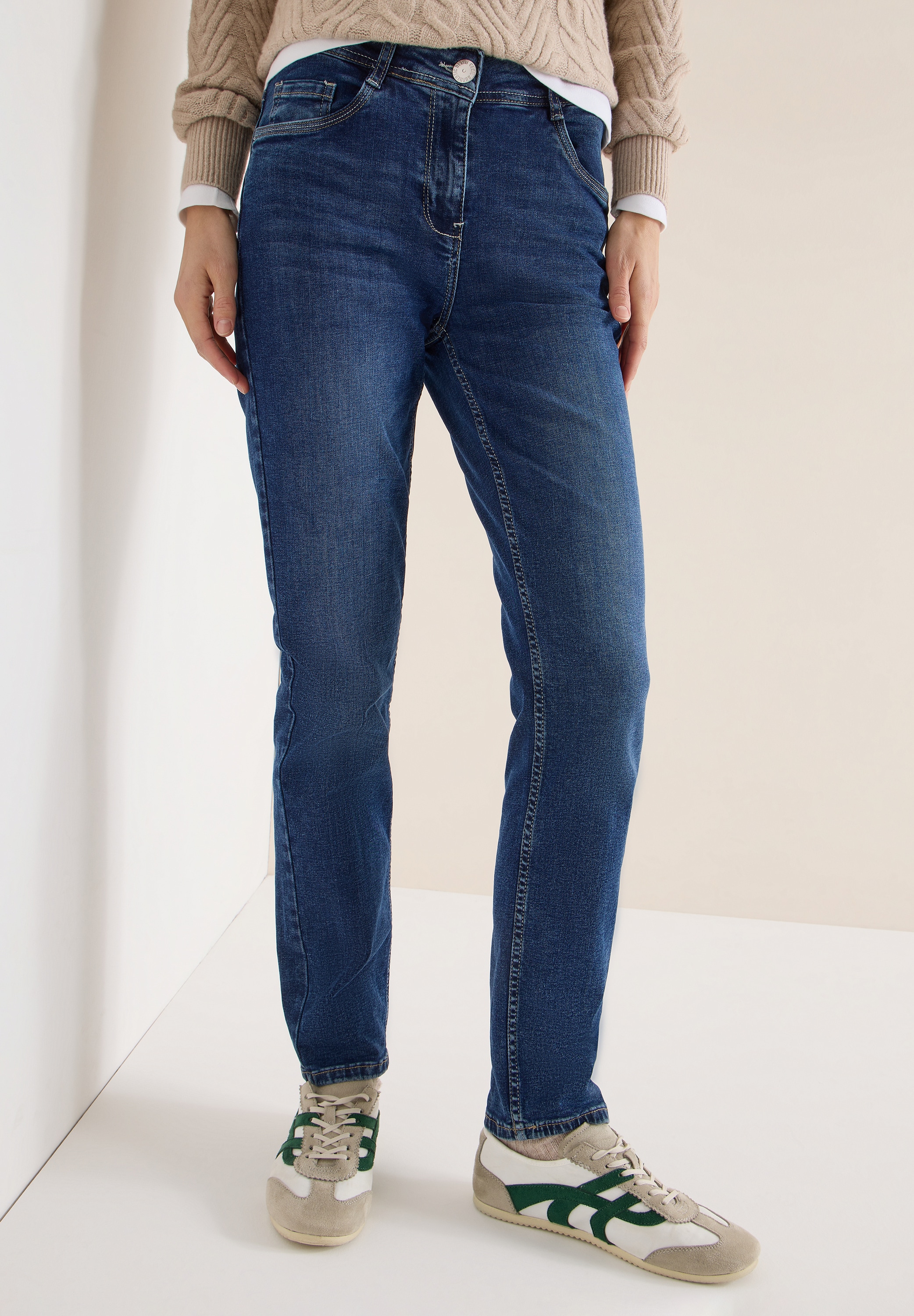 Image of Cecil Slim-fit-Jeans "Style Vicky" mit Stretch