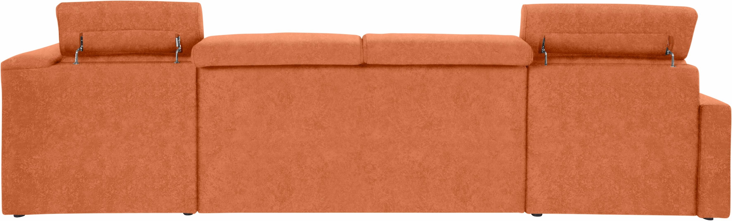 DOMO collection Wohnlandschaft »Ava moderne Sitzheftung mit toller Doppelnaht, komfortabel, U-Form« mit Federkern, wahlweise mit Kopfteilverstellungen