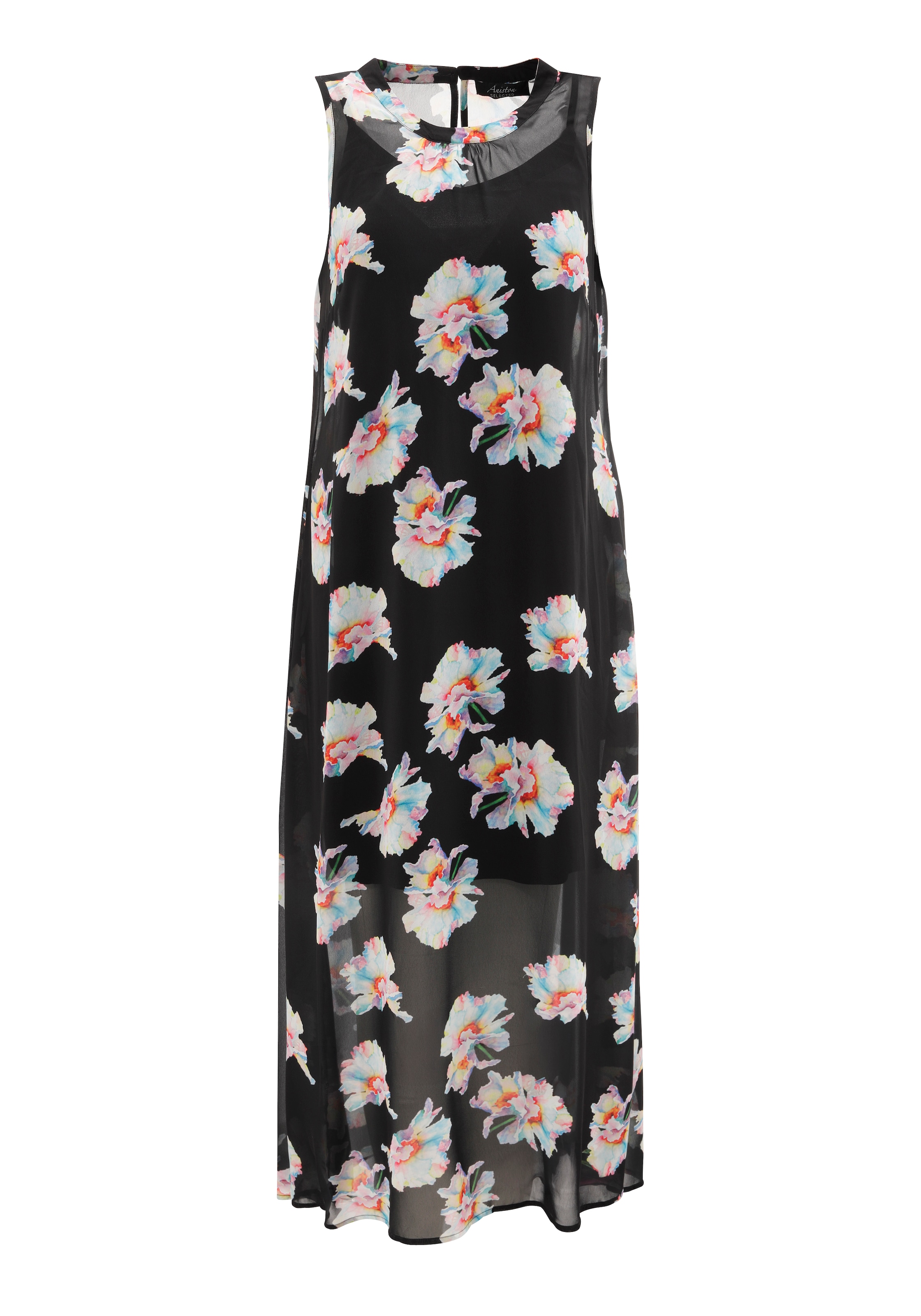 Aniston SELECTED Chiffonkleid, mit herausnehmbaren Jersey-Unterkleid