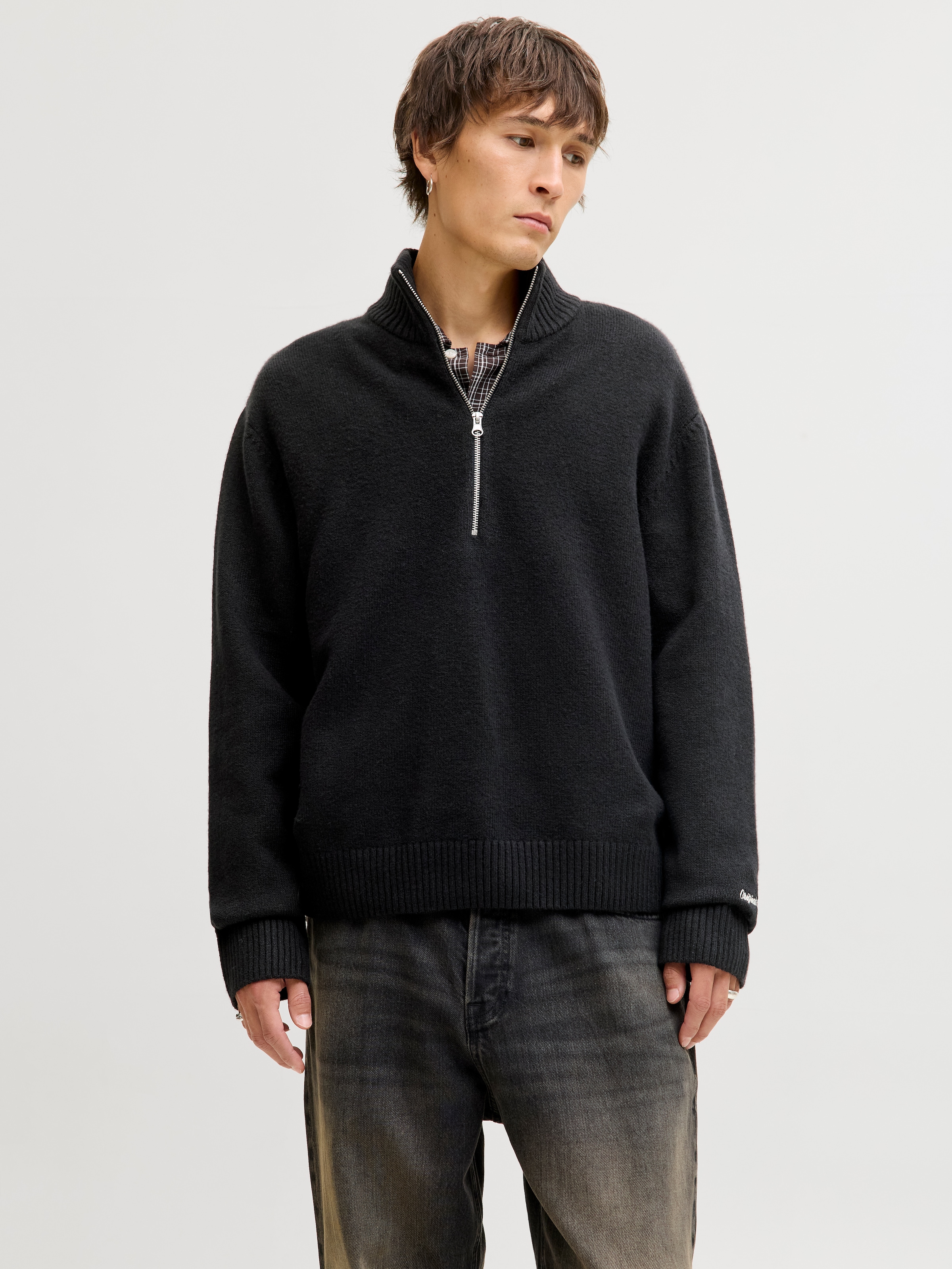 Image of Jack & Jones Troyer "JORNORREBRO KNIT HALF ZIP SN"