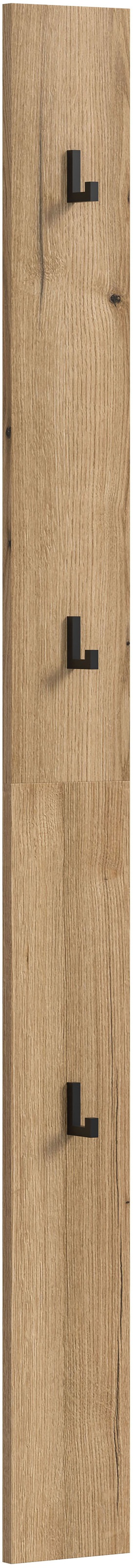 Image of Home affaire Garderobenpaneel 1 Stk. tlg. Oran, Evoke Oak, Garderobenpaneel mit drei Haken, Flurgarderobe