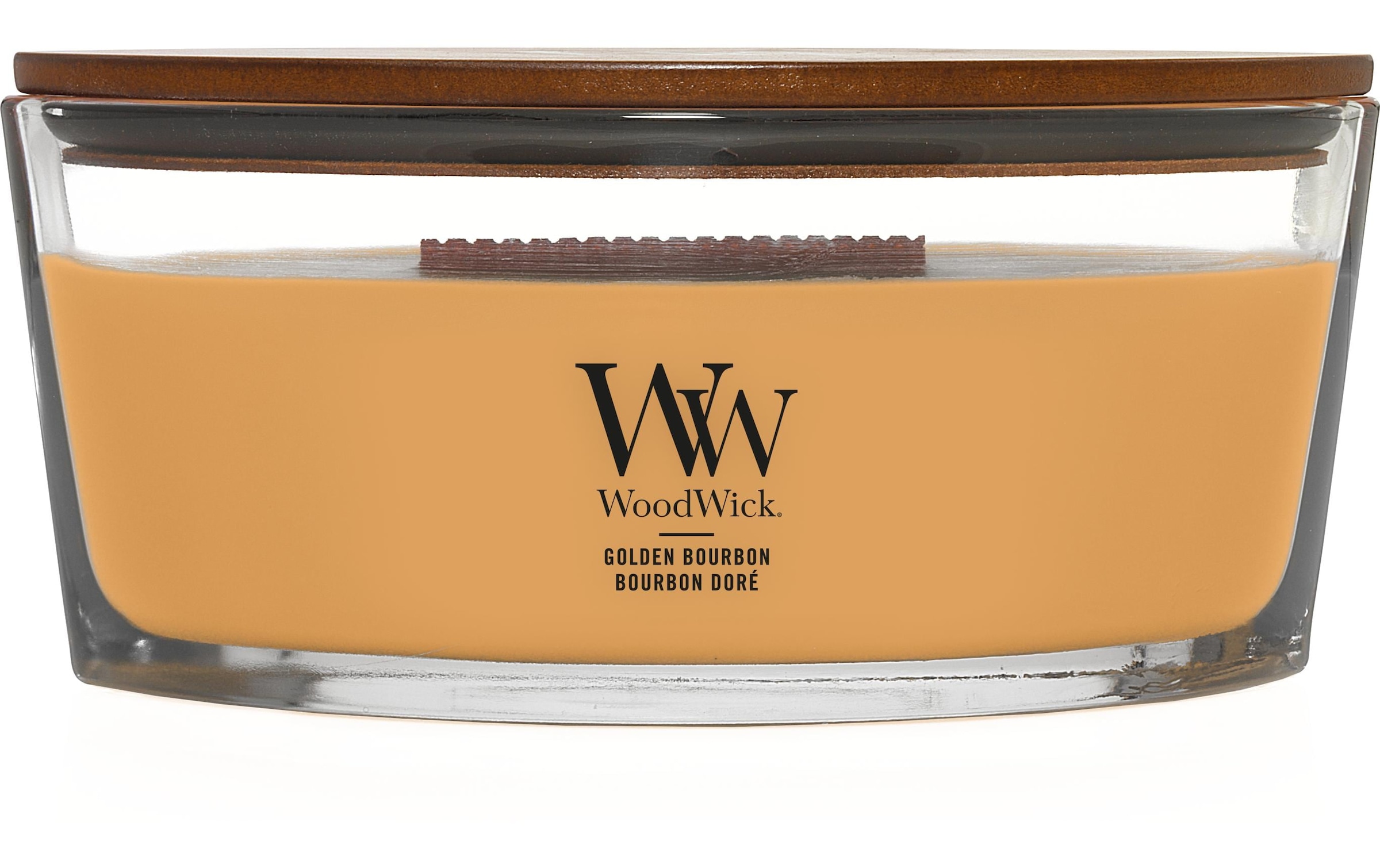 Woodwick Duftkerze »Golden Bourbon Ellipse«