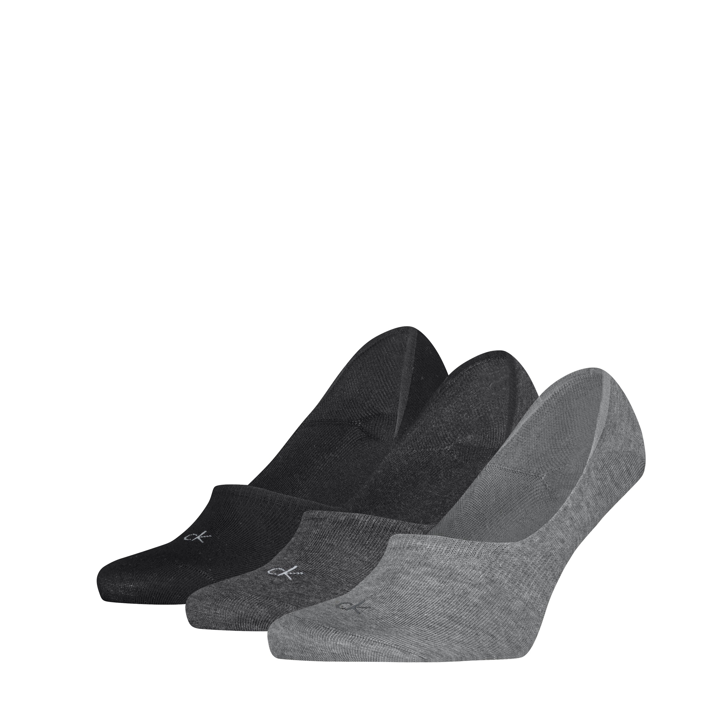 Calvin Klein Chaussons »CK MEN FOOTIE MC« 3 Paar,  Antirutsch Noppen im Fersenbereich