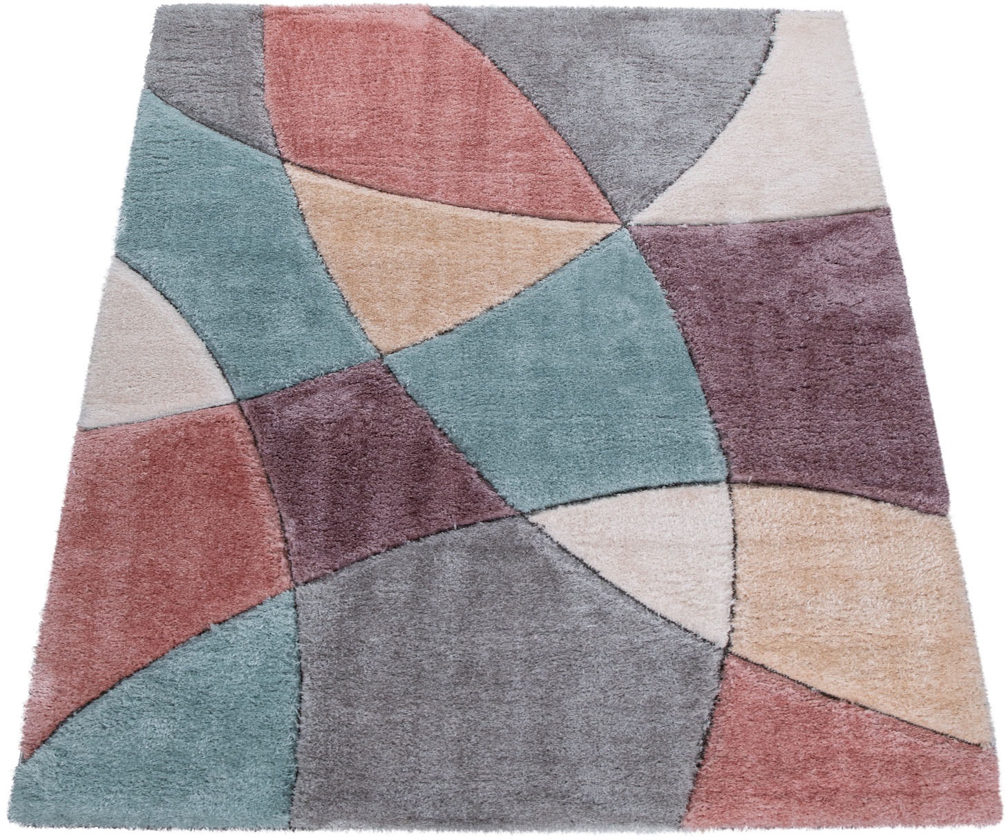 Image of Paco Home Hochflor-Teppich »Blanca 362«, rechteckig, 40 mm Höhe, modernes 3D-Design, ideal im Wohnzimmer & Schlafzimmer bei Ackermann Versand Schweiz