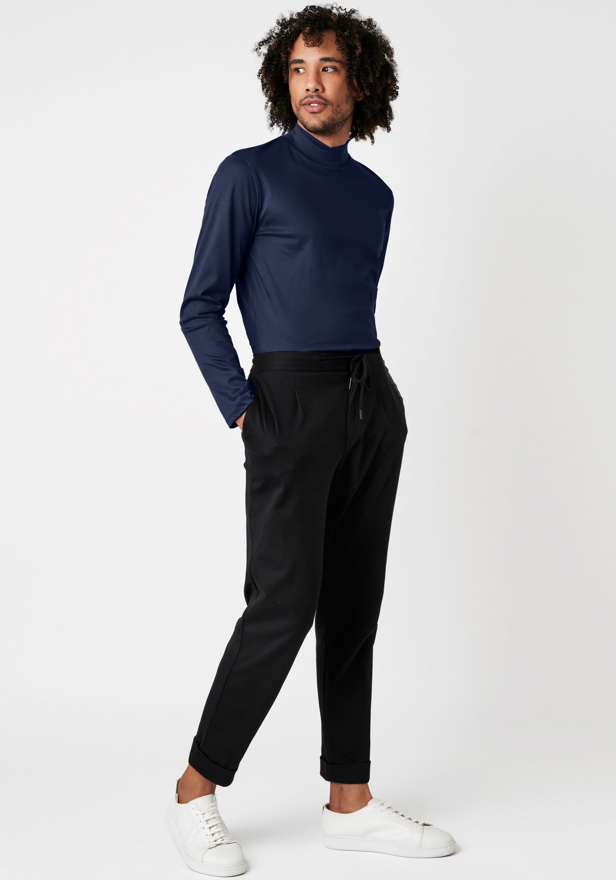 DESOTO Rollkragenshirt »Jersey Rollkragenshirt langarm«, Stretch-Qualität