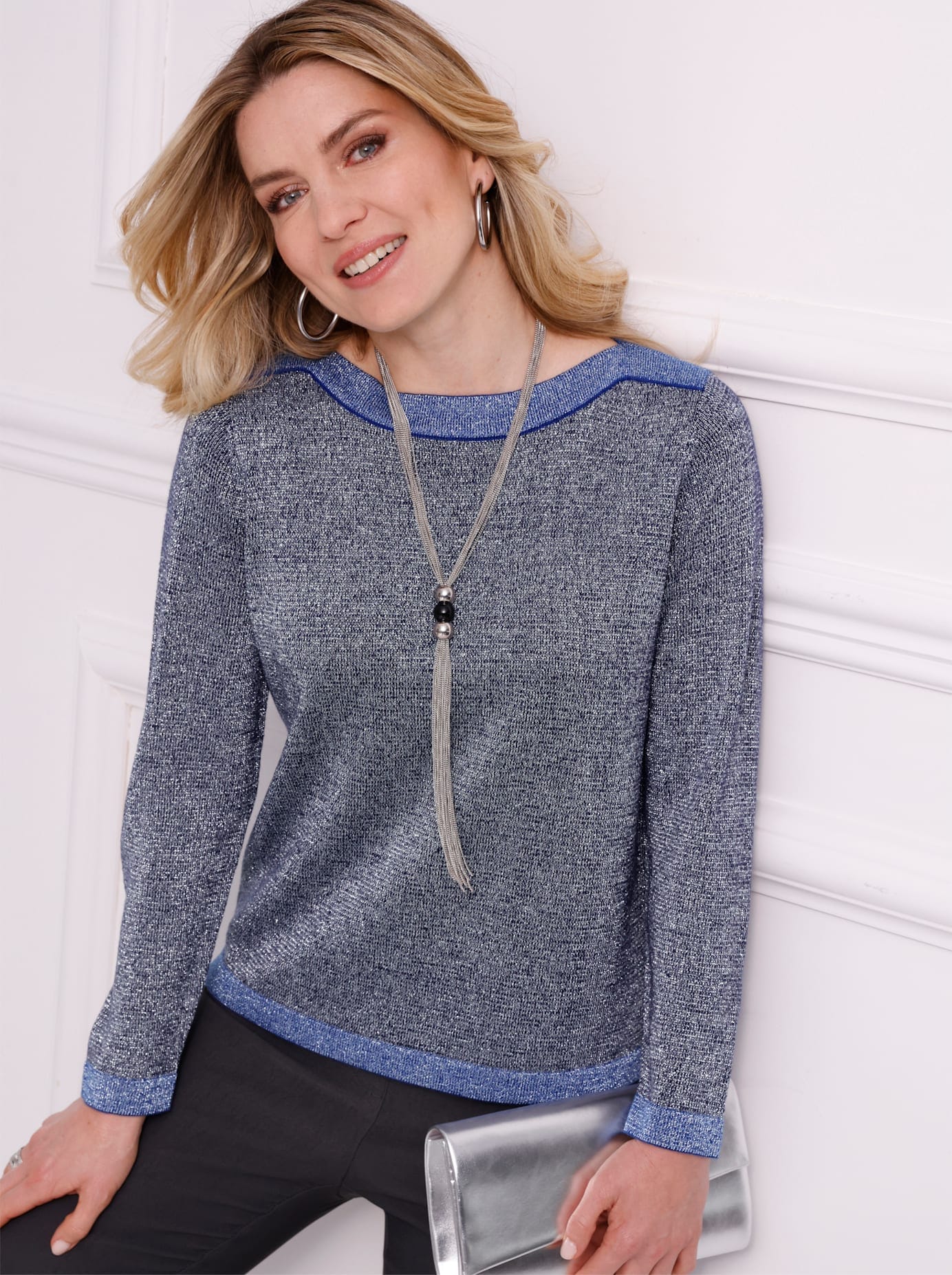 Image of Classic Basics Strickpullover "Fledermaus-Pullover"