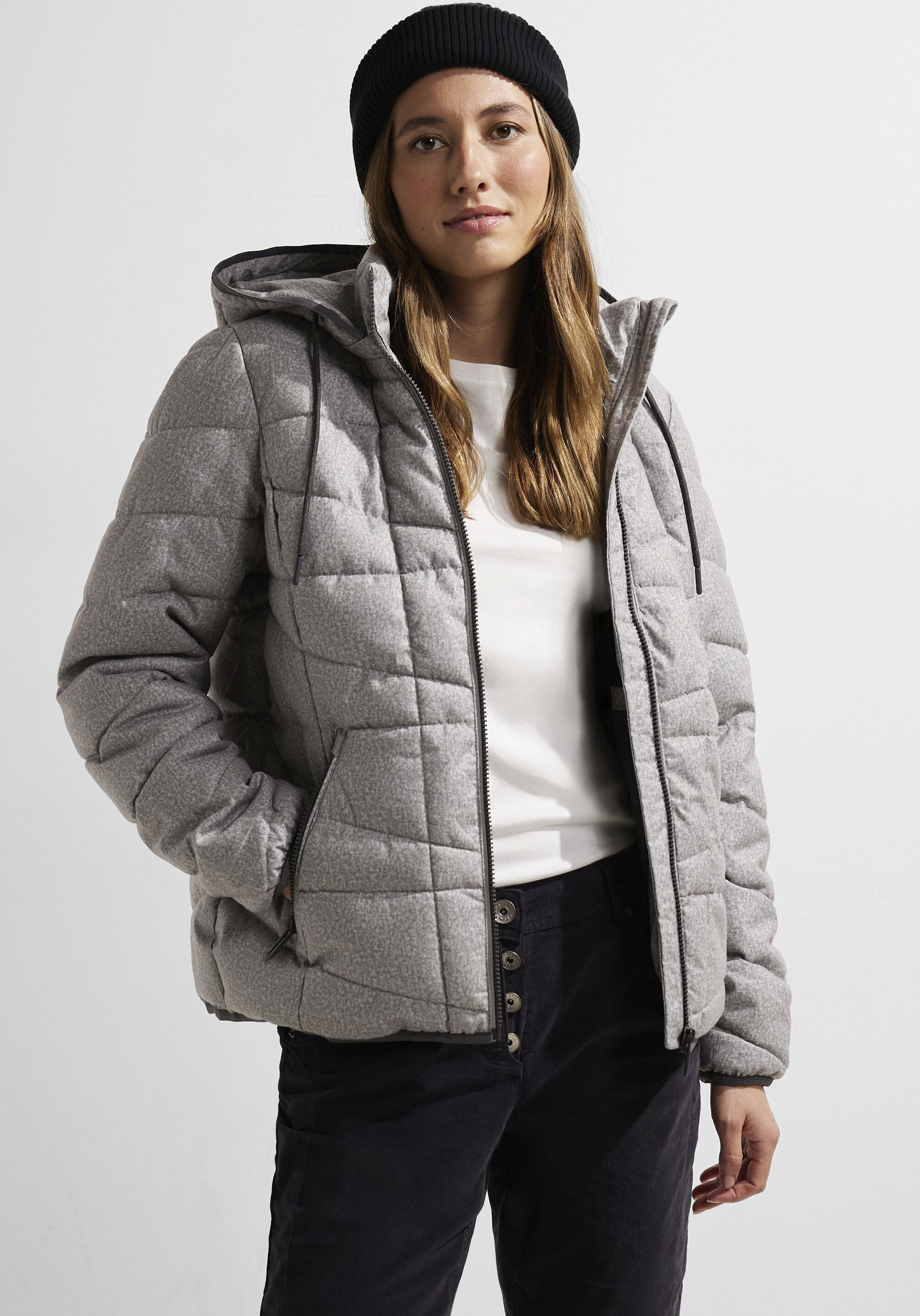 Steppjacke, mit Kapuze, mit Innentasche