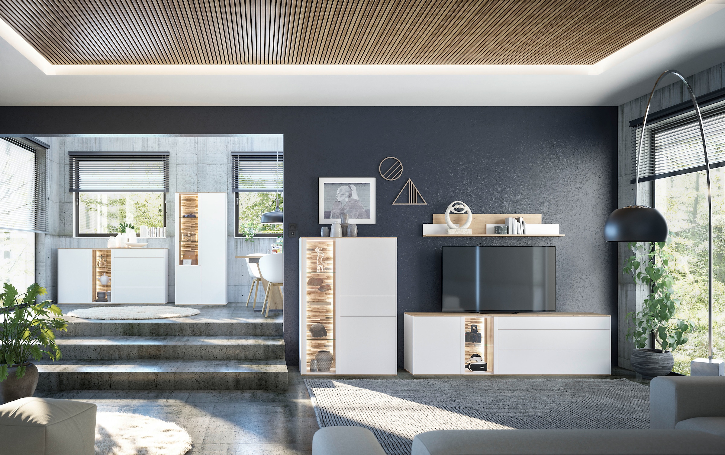 Mäusbacher Tableau mural »Faro« Faro Wandboard , Breite 150 cm, modernes Wandregal