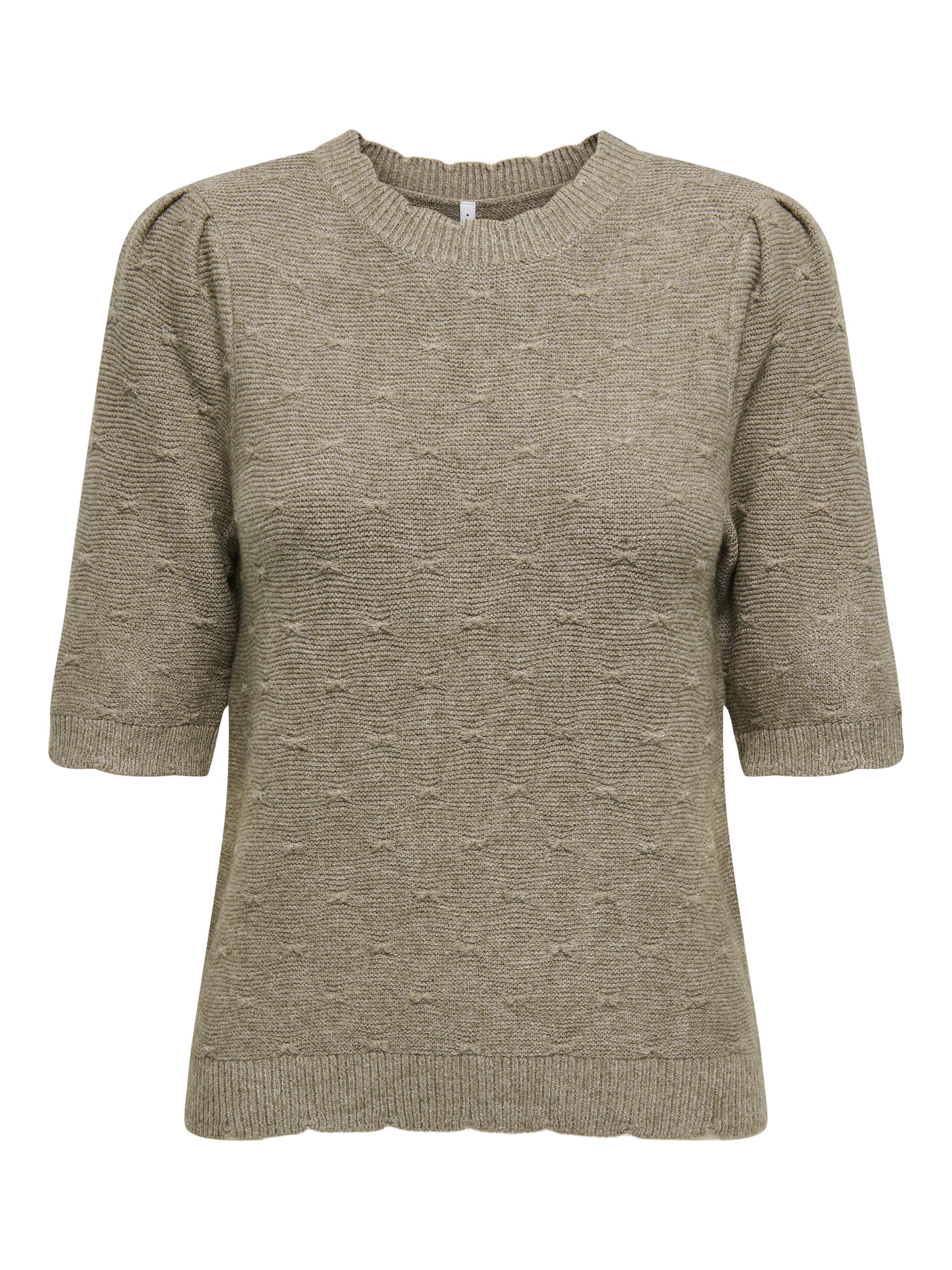 ONLY Pull en tricot »ONLKATIA SS STRUCTURE O-NECK CC KNT«