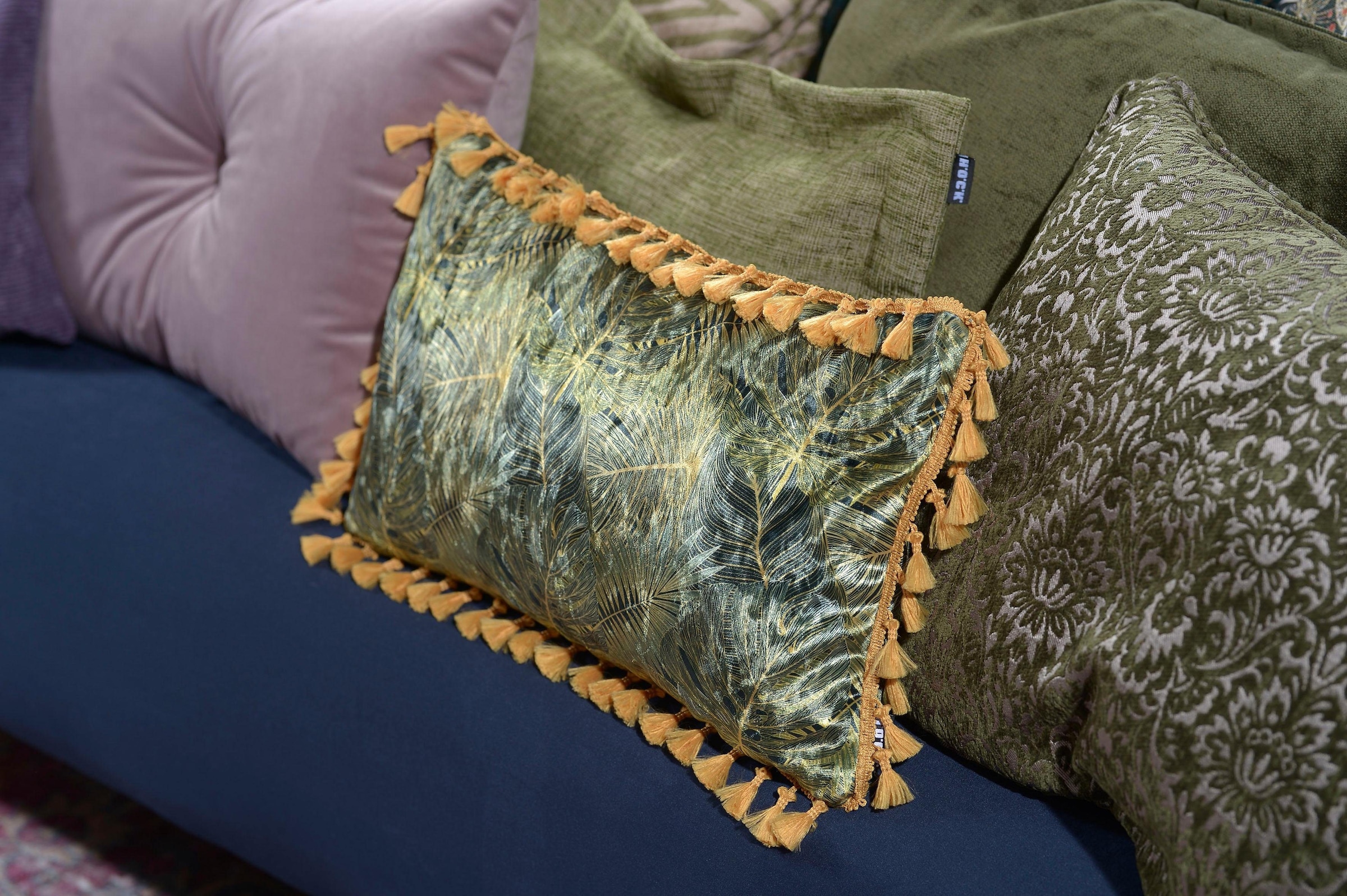 H.O.C.K. Dekokissen »Mohogany« mit floralem Muster, Kissenhülle mit Füllung, 1 Stück