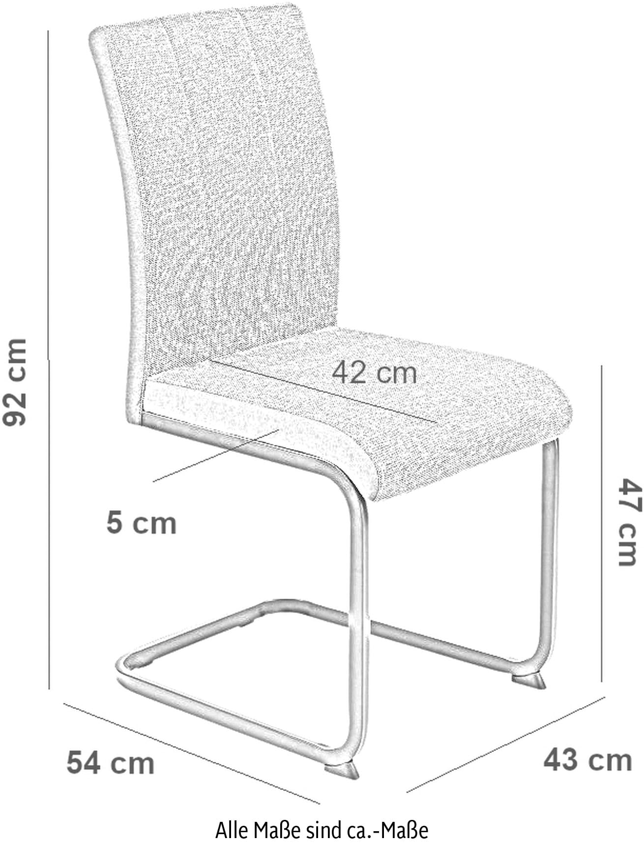 HELA Freischwinger »LINN«, (Set), 2 St., Esszimmerstuhl im praktischen 2er oder 4er Set