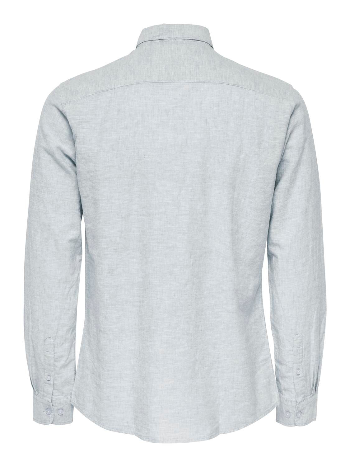 ONLY & SONS Langarmhemd »ONSCAIDEN LS SOLID LINEN SHIRT NOOS«