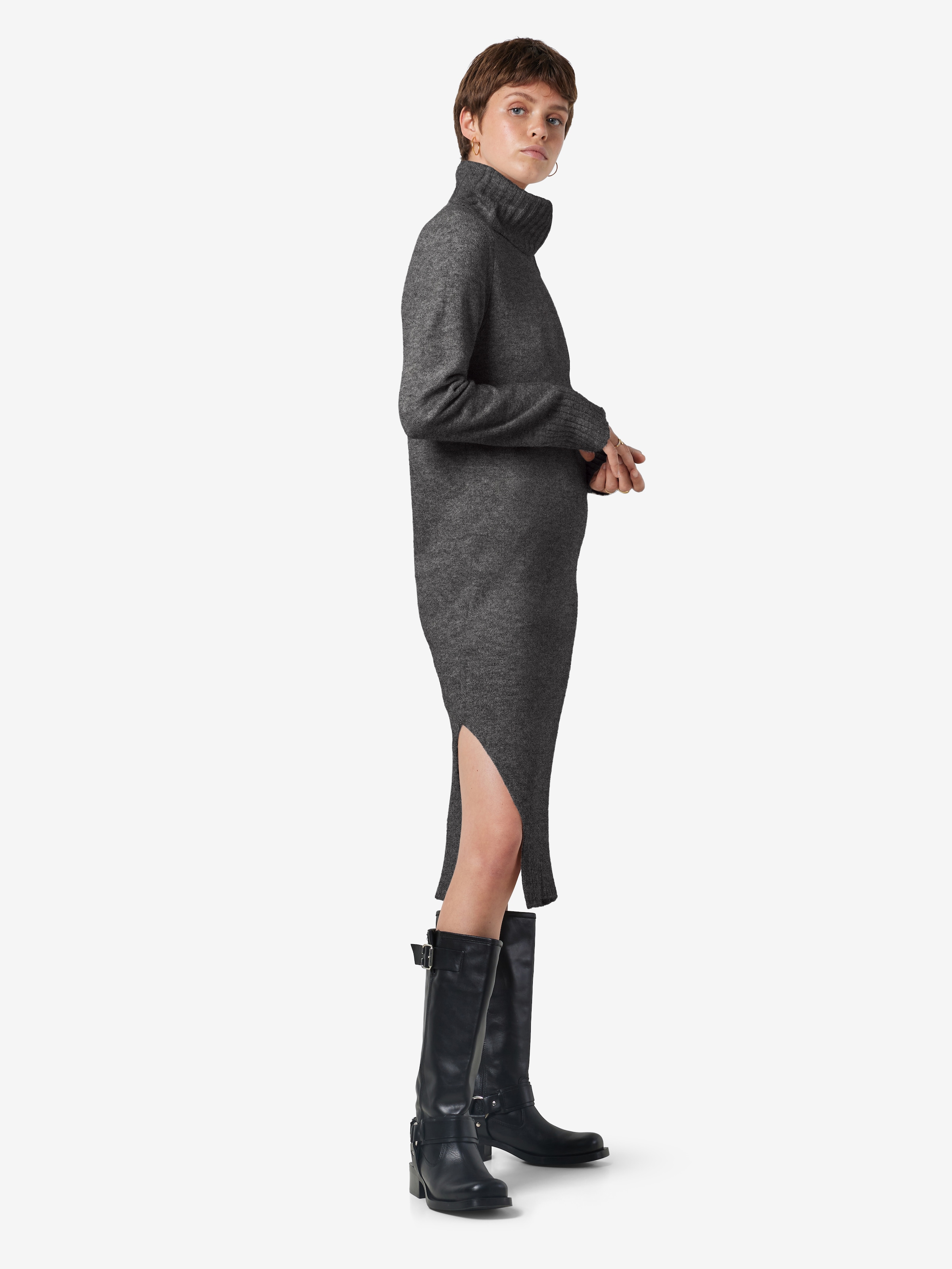 Noisy may Strickkleid »NMVIOLA L/S ROLLNECK KNIT DRESS FWD NOOS«
