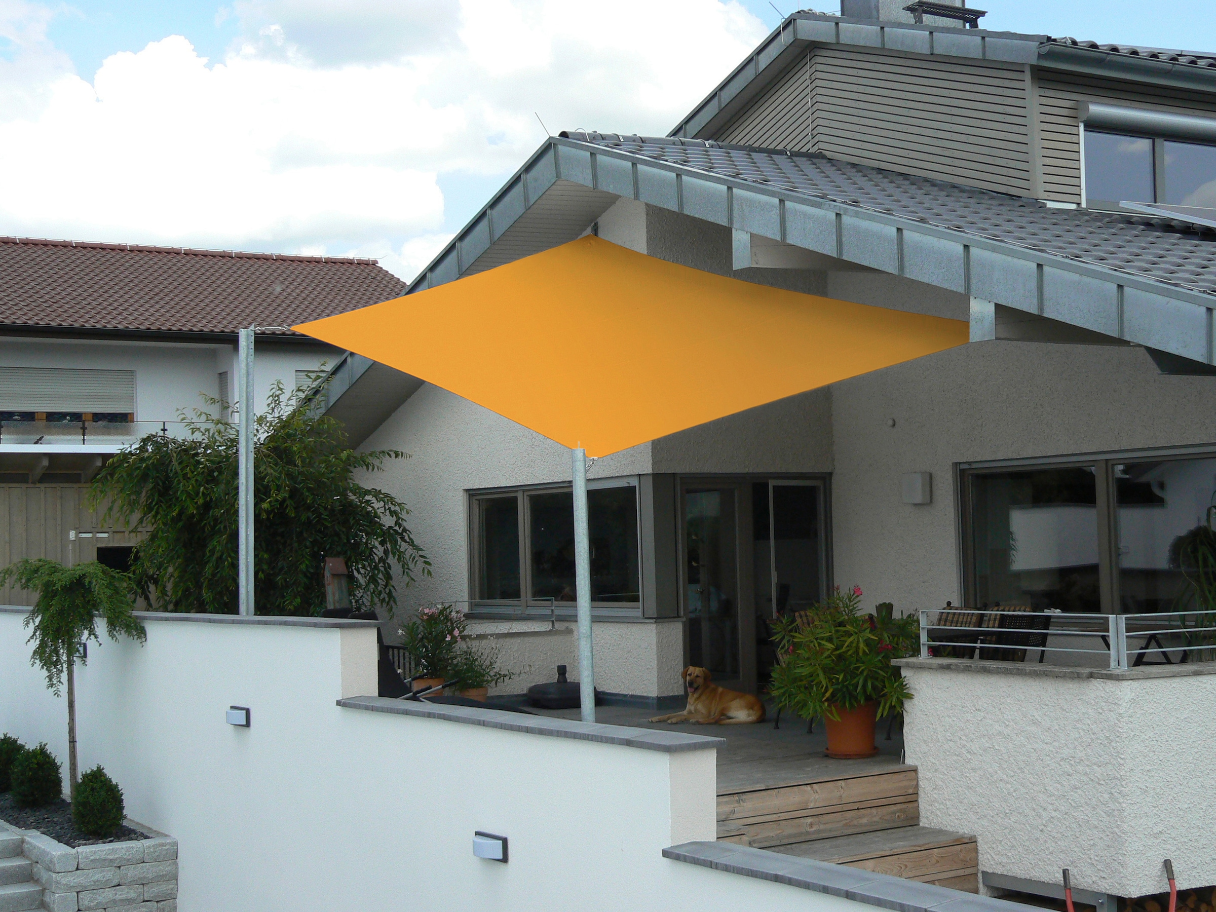 Floracord Sonnensegel B: 460 cm, elfenbeinfarben