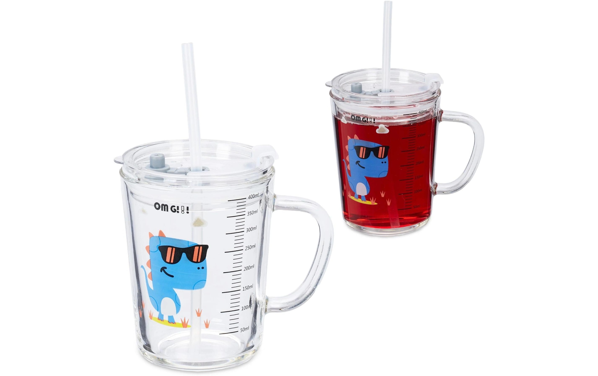 relaxdays Kinderbecher »Dino 2 Stück 400 ml«