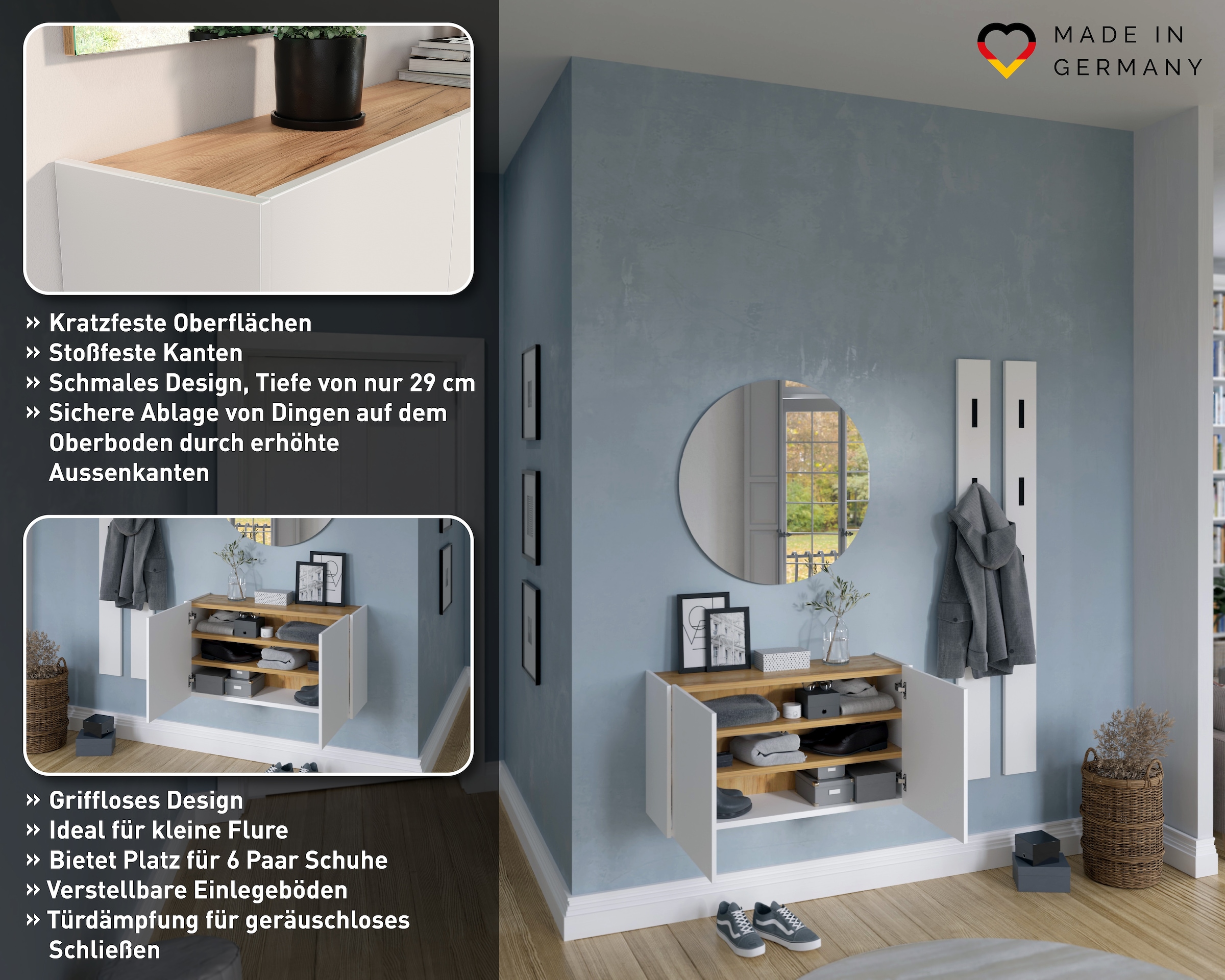 GERMANIA Ensemble de vestiaires »GW-Libbiano« 3 cuis tlg.