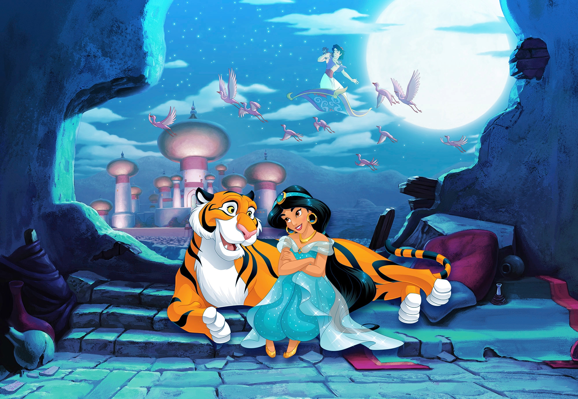 Image of Komar Fototapete "Waiting for Aladdin - Grösse 368 x 254 cm" bedruckt glatt Kinderzimmer
