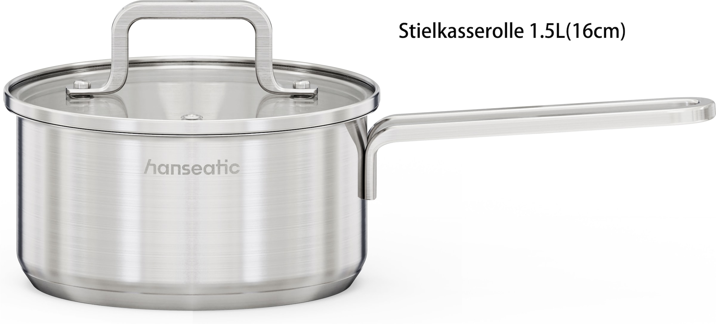 Hanseatic Kasserolle »DAILY« 1 tlg. Edelstahl 18/10