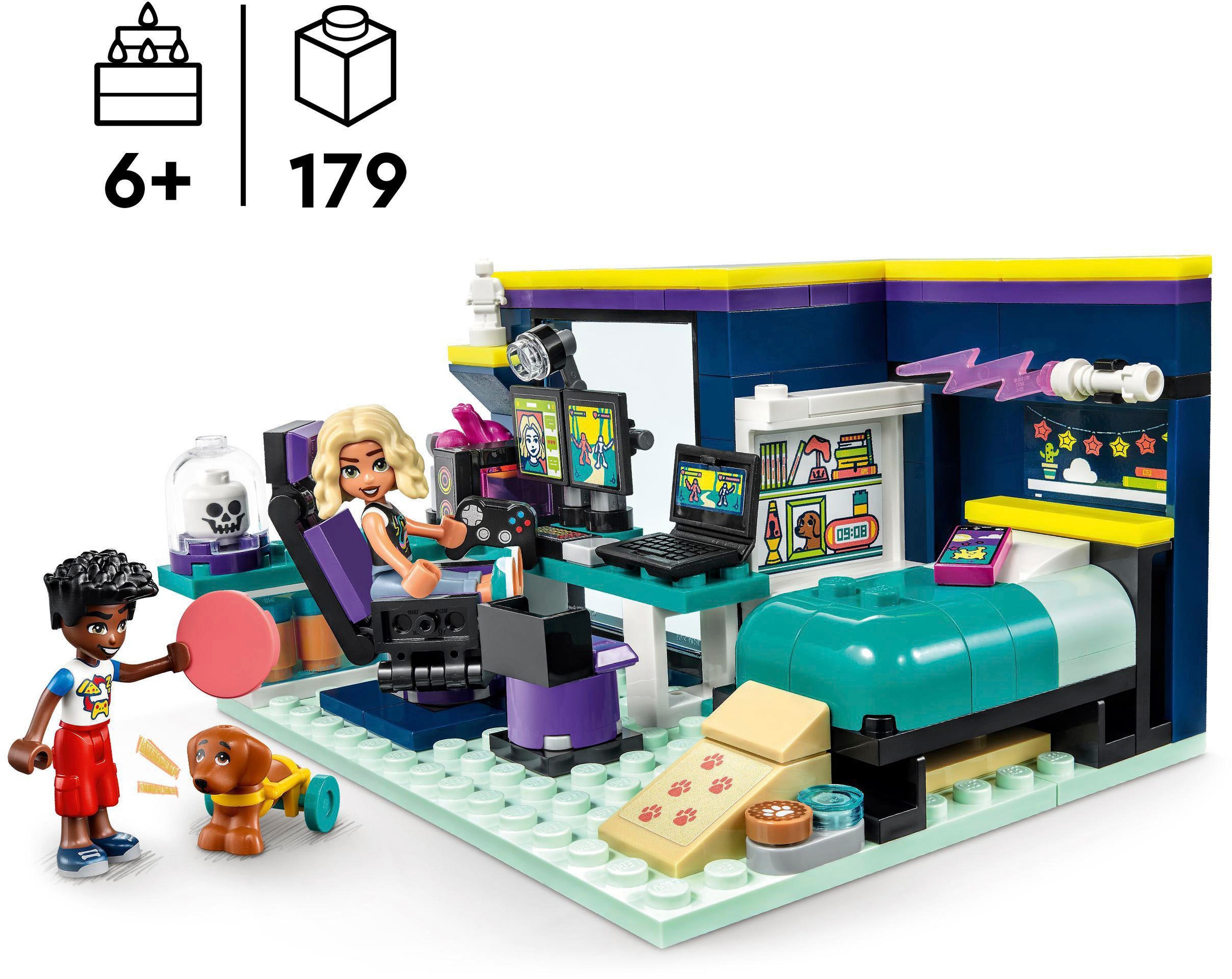 LEGO® Konstruktionsspielsteine »Novas Zimmer (41755), LEGO® Friends«, (179 St.), Made in Europe