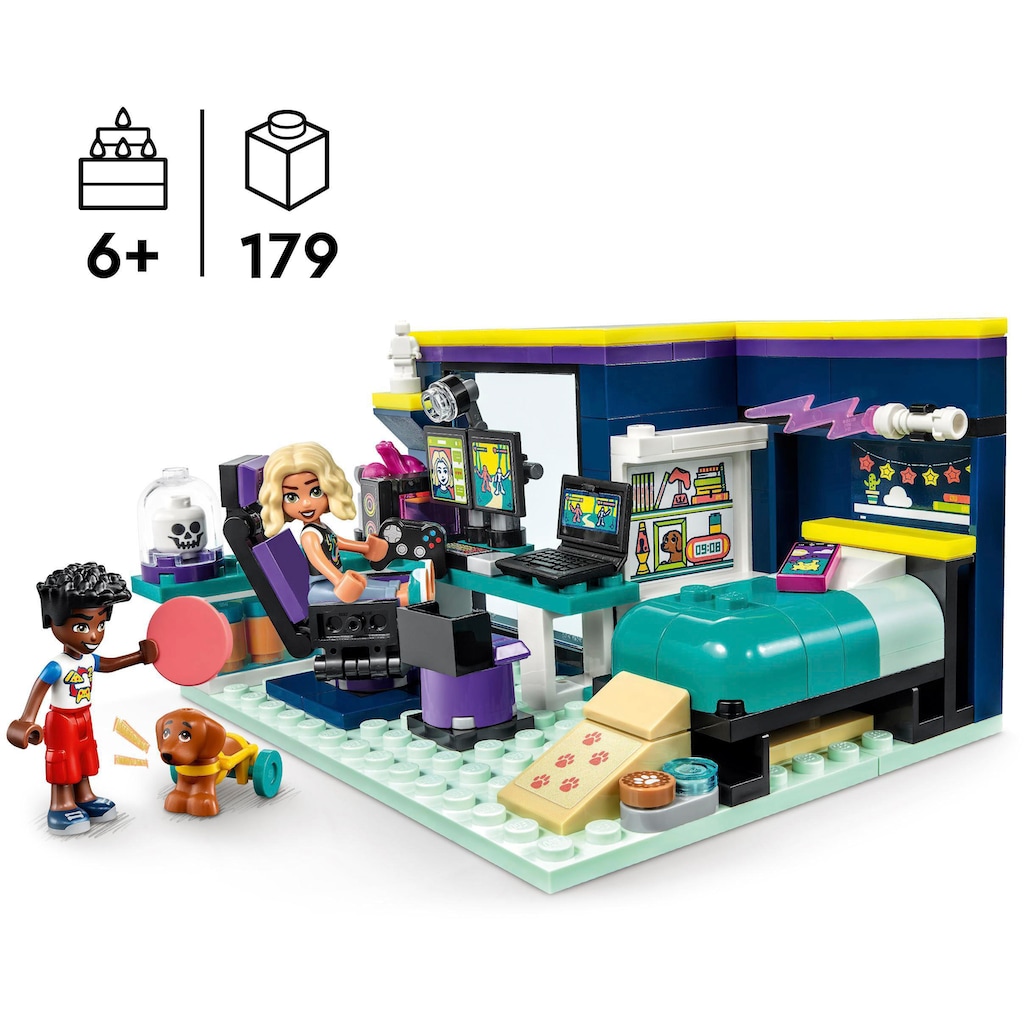 LEGO® Konstruktionsspielsteine »Novas Zimmer (41755), LEGO® Friends«, (179 St.), Made in Europe