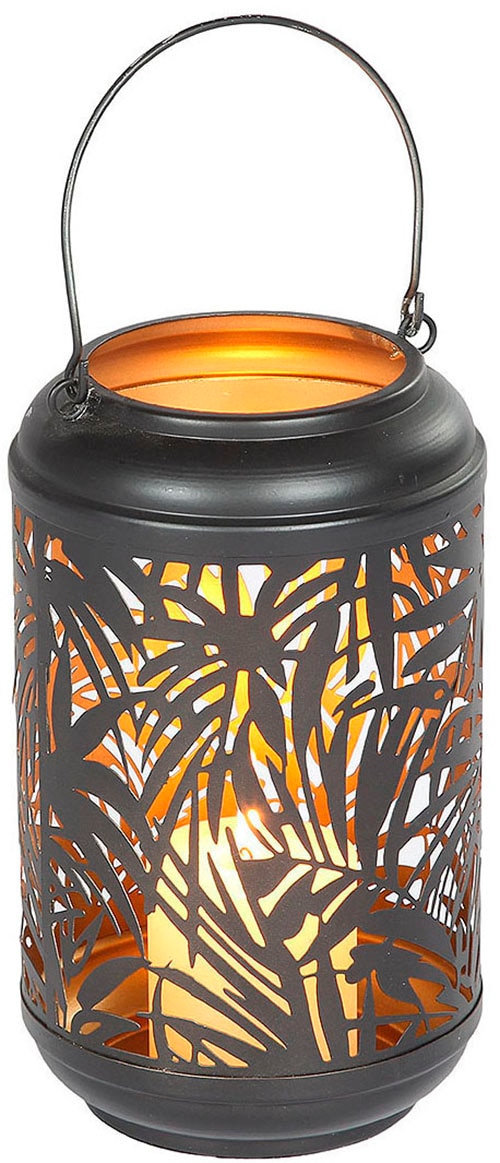 Image of Ambiente Haus Kerzenlaterne "Laterne Palmdesign Metall - (H) 36 cm"