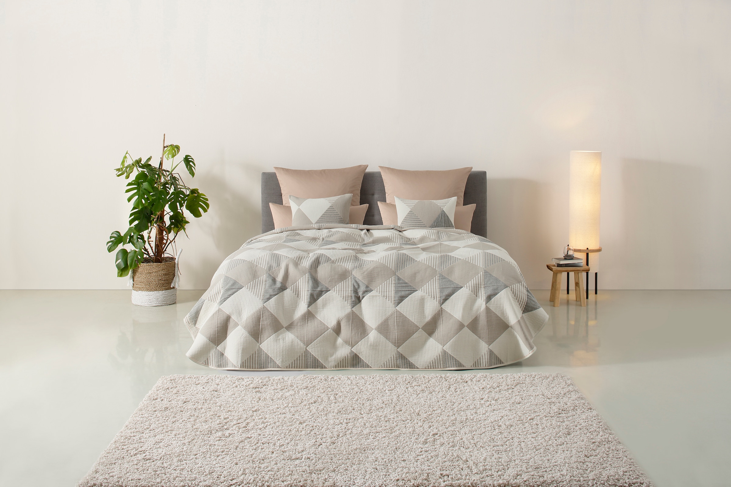 Home affaire Kissenbezüge »Maris 2 Stück, geeignet im Winter & Sommer, mit Reissverschluss, Kissenhülle, Material: Aus 50% recycelter Baumwolle und 50% Polyester