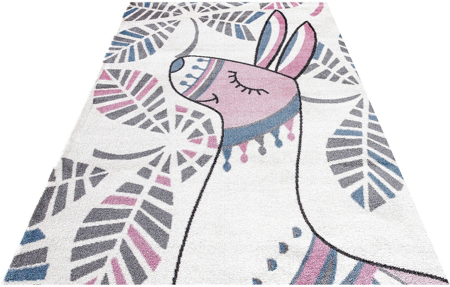 Image of Festival Kinderteppich »Candy 150«, rechteckig, 11 mm Höhe, Motiv Lama bei Ackermann Versand Schweiz
