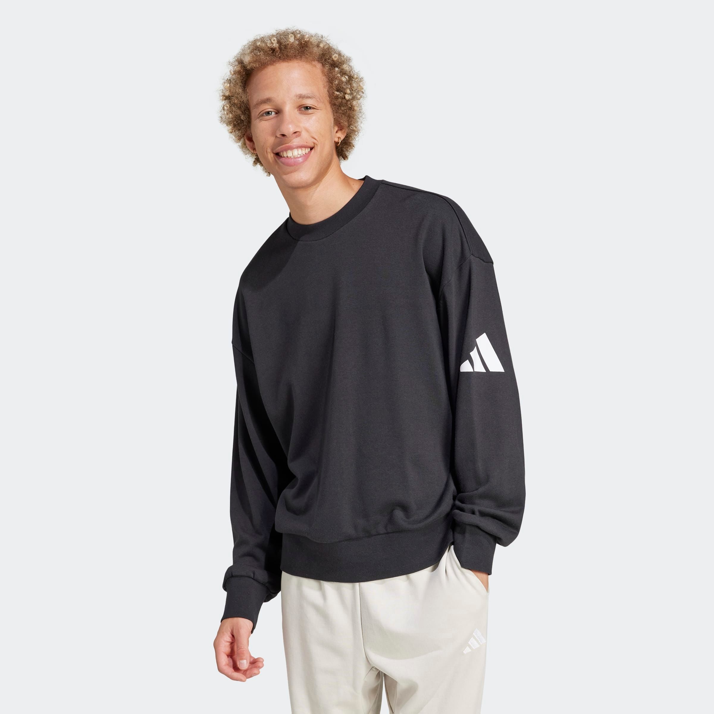 Image of adidas Sportswear Sweatshirt "ESSENTIALS LOOSE FIT 3 BAR LOGO"