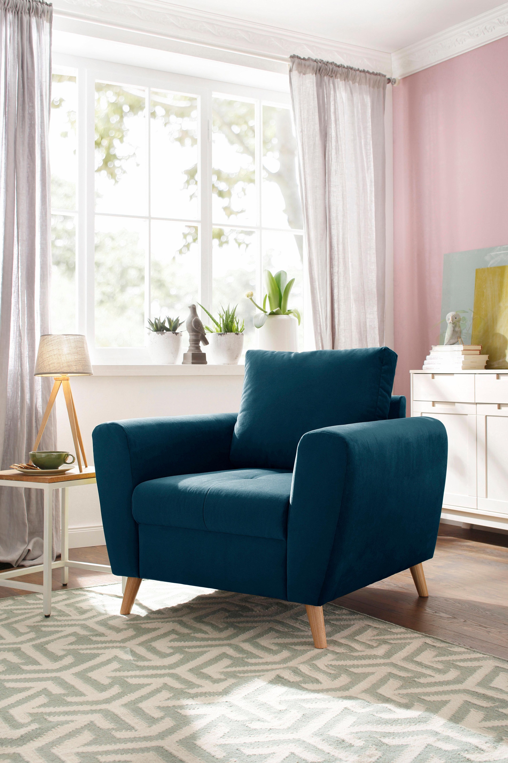 Image of Home affaire Sessel »Penelope«, mit feiner Steppung im Sitzbereich, skandinavisches Design bei Ackermann Versand Schweiz