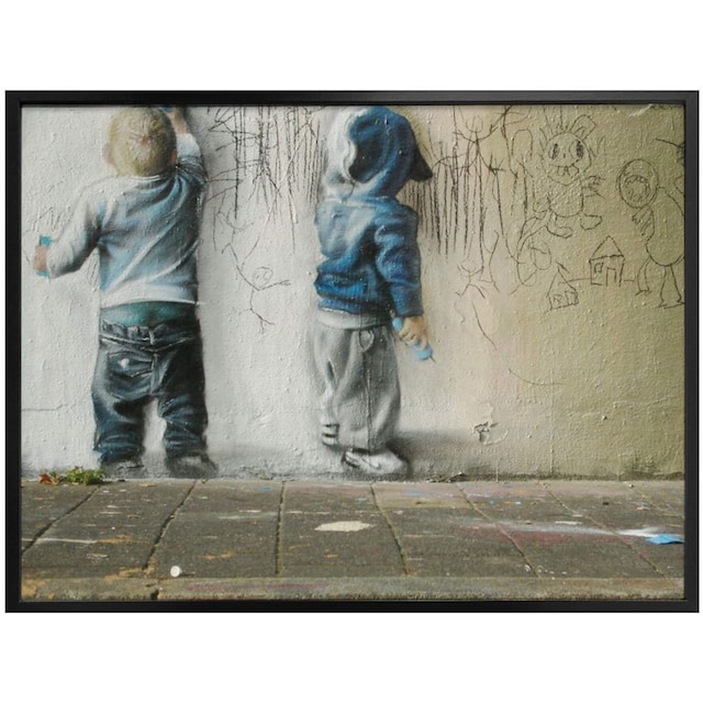 Wall-Art Poster »Graffiti Bilder Boys drawing«, Menschen, (1 St.), Poster,  Wandbild, Bild, Wandposter jetzt kaufen