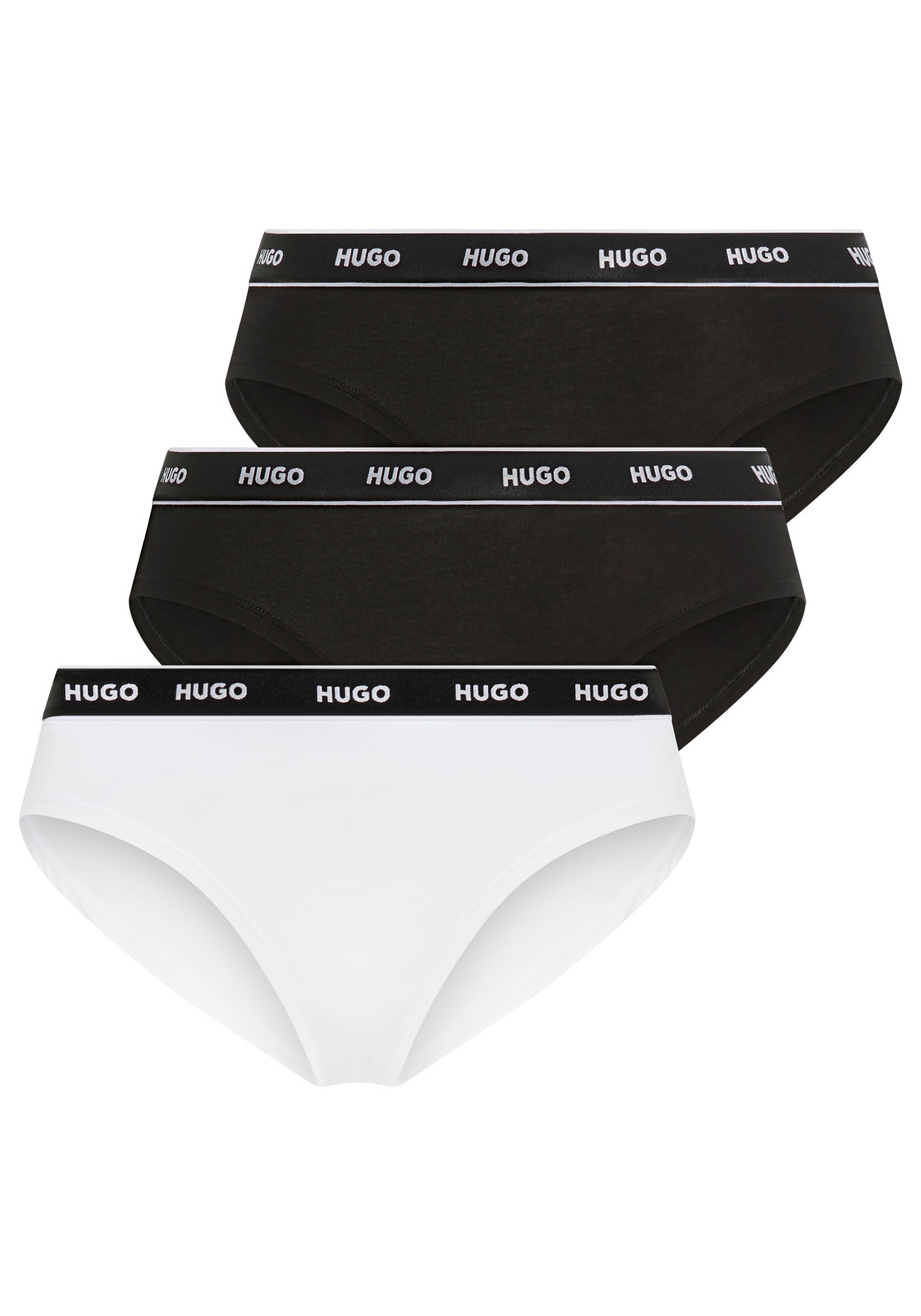 Image of HUGO Underwear Slip "TRIPLET BRIEF STRIPE" Packung, 3er Pack, 3 Stk. mit HUGO Logo-Elastikbund