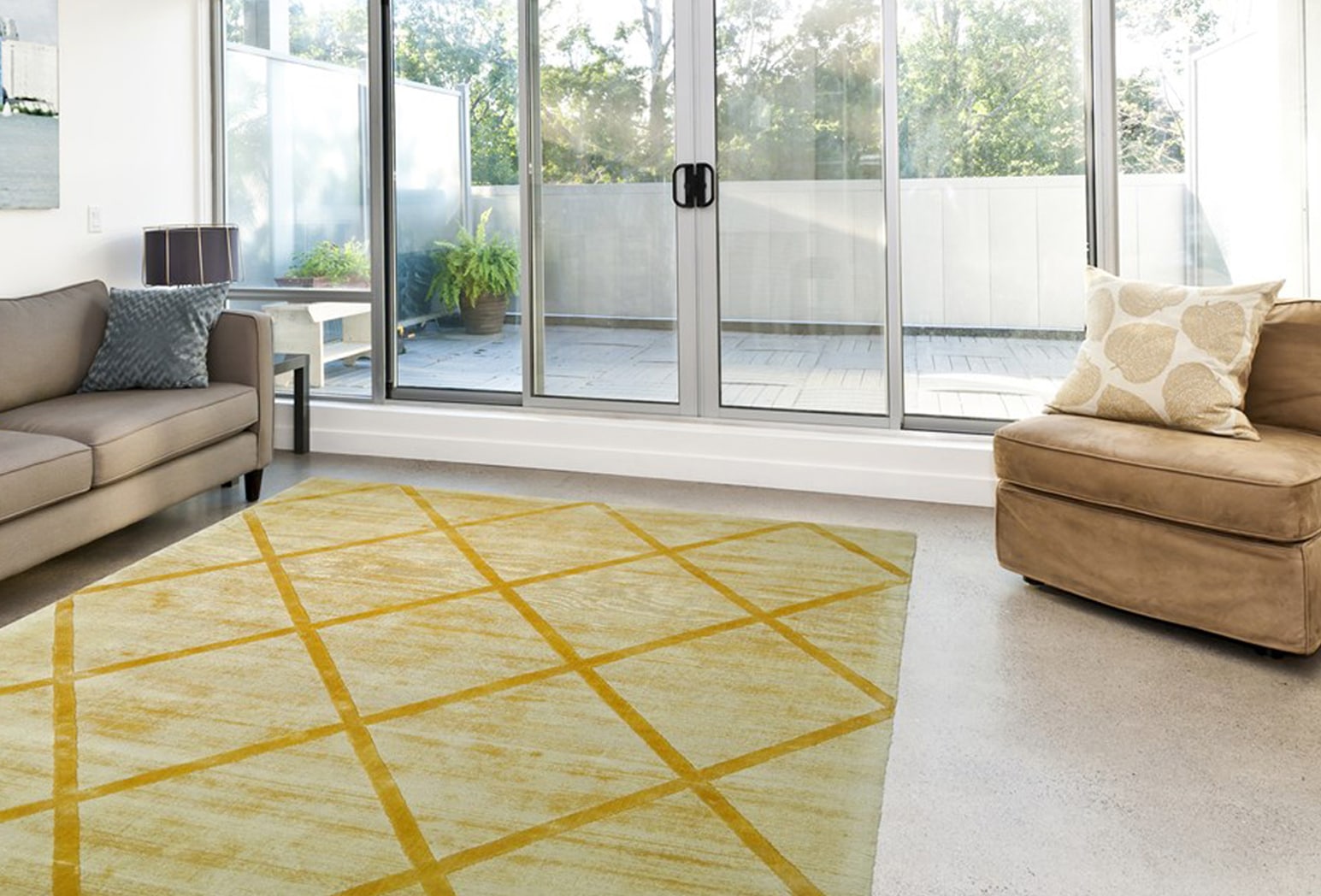 Image of Kayoom Teppich "Luxury 210" rechteckig 13 mm Höhe Kurzflor, handweb, Hoch Tief Struktur, Wohnzimmer