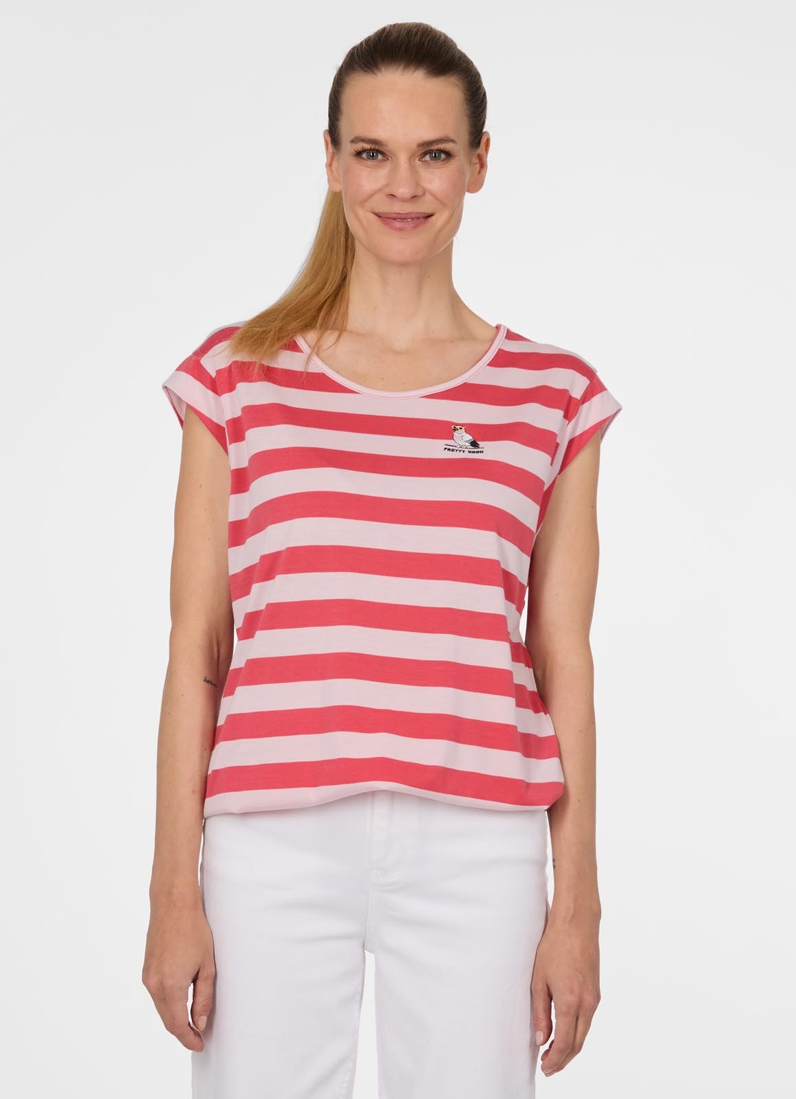 Image of Ragwear T-Shirt "TULSA STRIPES" in Jersey-Qualität, normale Passform, mit geradem Abschluss