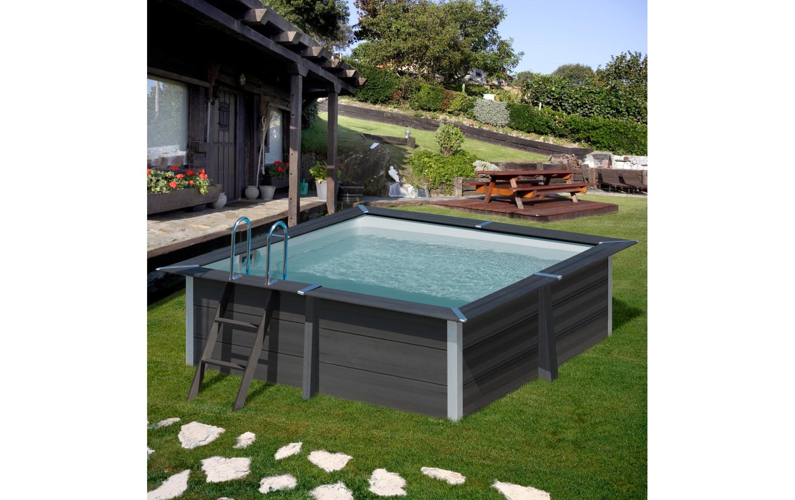 Gre Piscine rectangulaire »Avantgarde« 6-tlg., Composite Pool, BxLxH: 326x326x96 cm