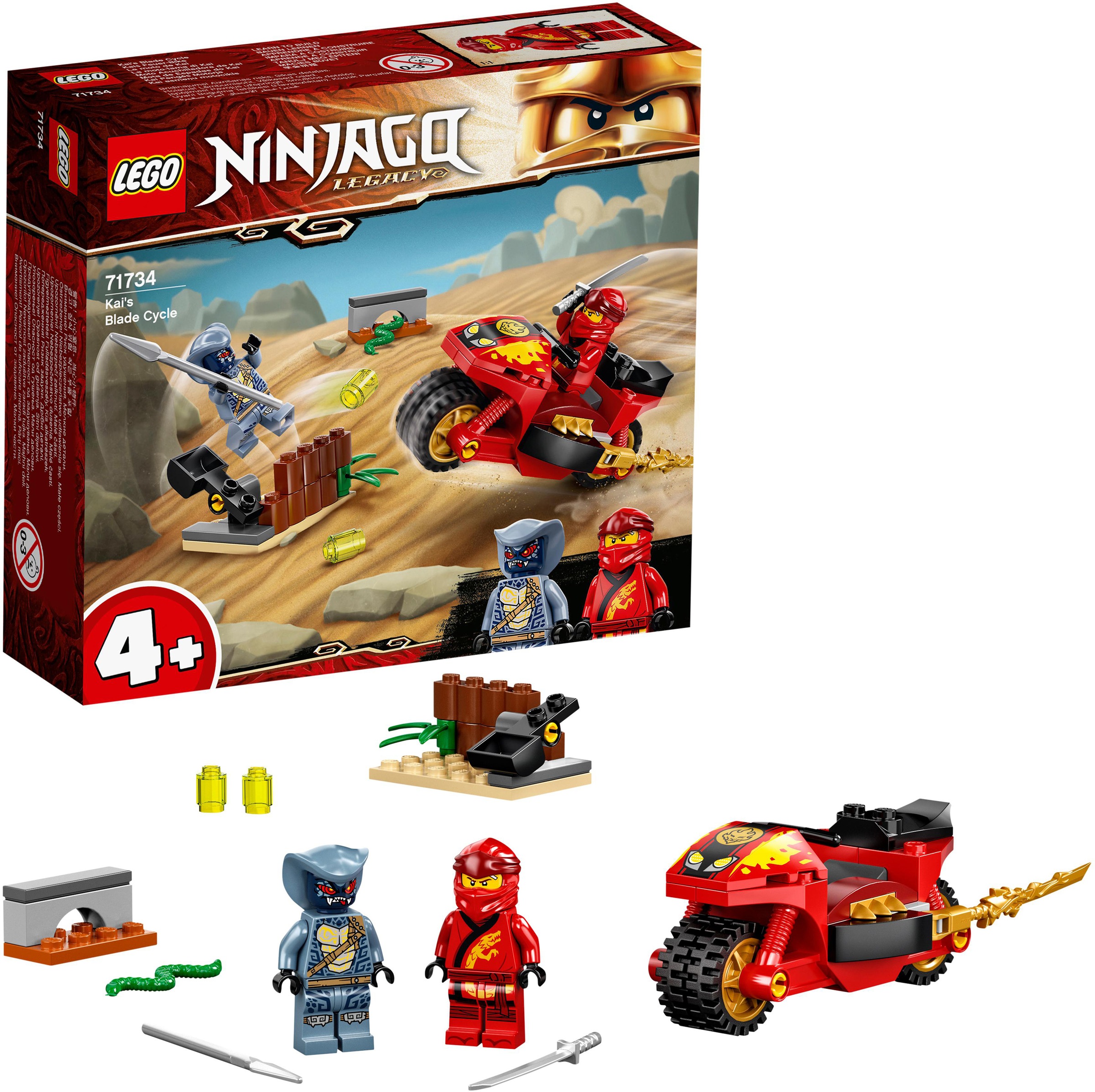 Image of LEGO® Konstruktionsspielsteine »Kais Feuer-Bike (71734), LEGO® NINJAGO®«, (54 St.) bei Ackermann Versand Schweiz