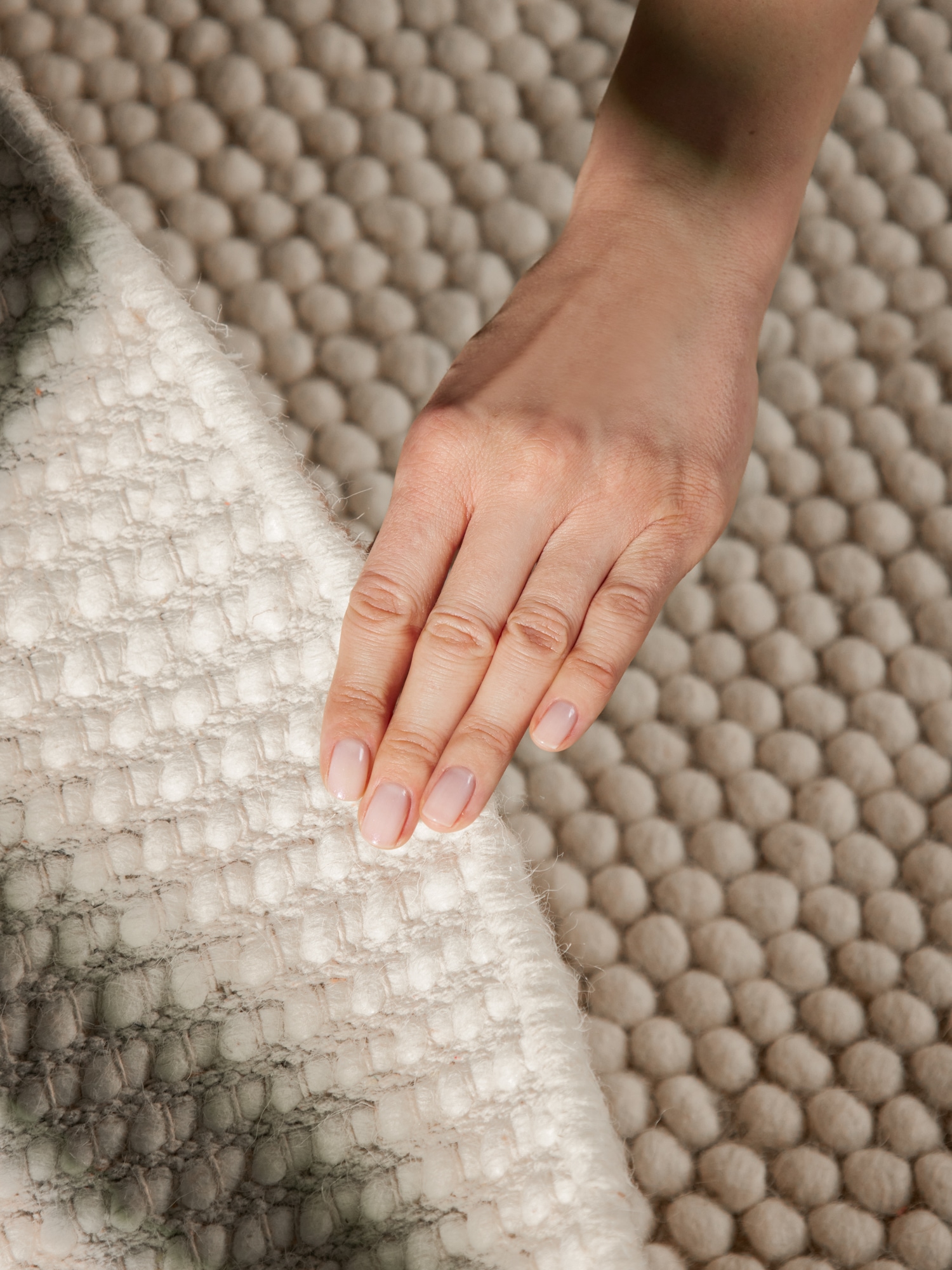 Ted Baker Tapis en laine »Diana« Rond 16 mm Höhe Wolle, Natur, Handgemacht, Wohnzimmer, Esszimmer, Schlafzimmer, Skandi