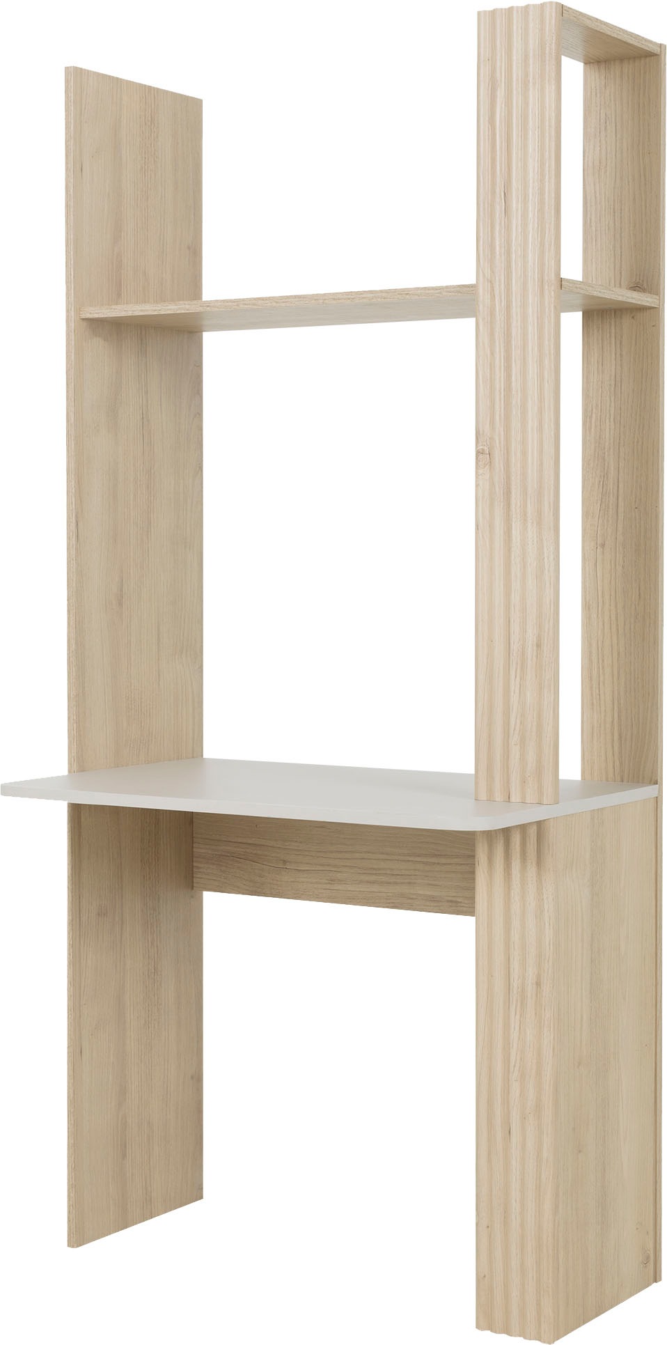 Image of Gami Bücherregal "Straw" 1 Stk. tlg. Wandregal-Modul mit Schreibtischplatte.