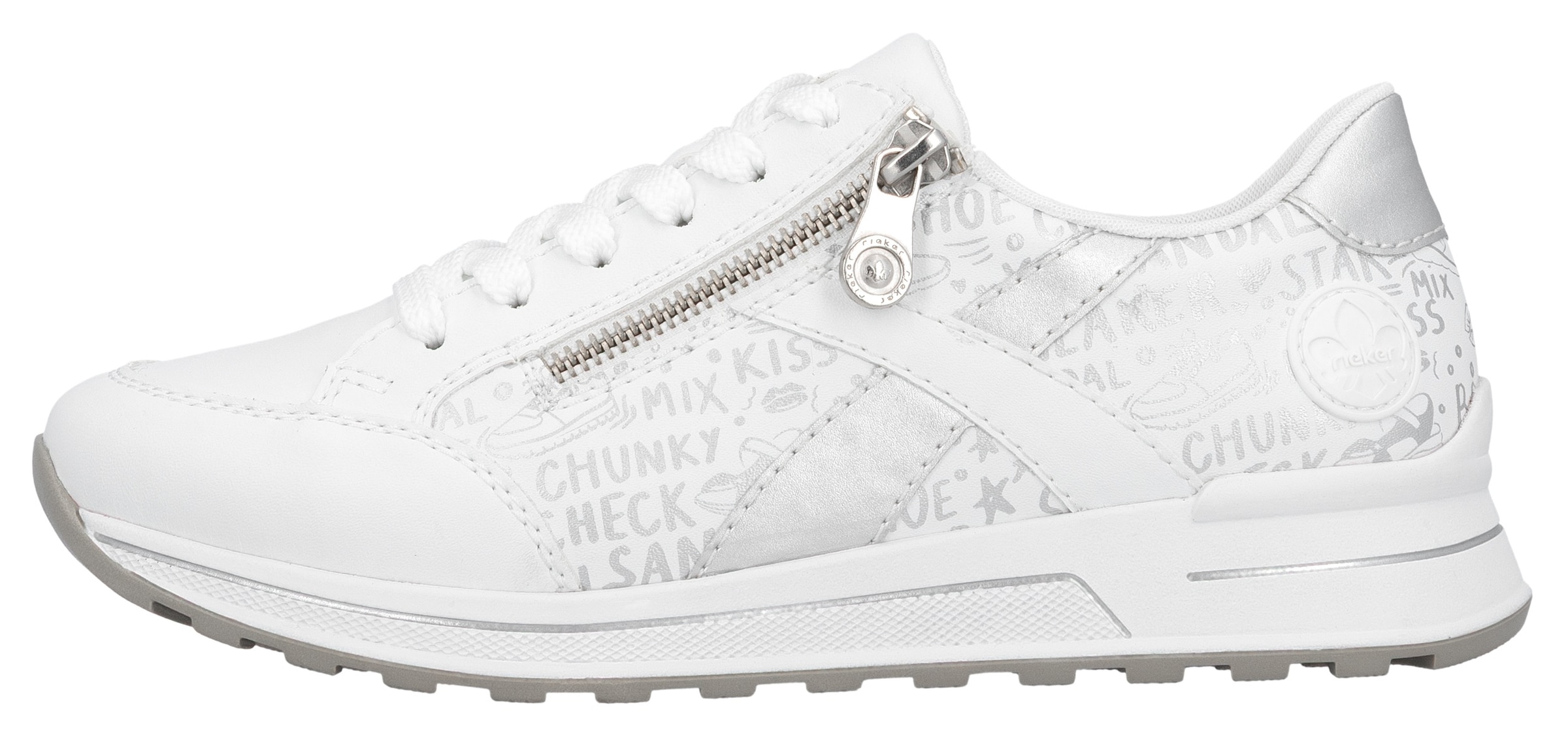 Rieker Sneakers  herausnehmbarer Soft-Einlage, Freizeitschuh, Halbschuh, Schnürschuh