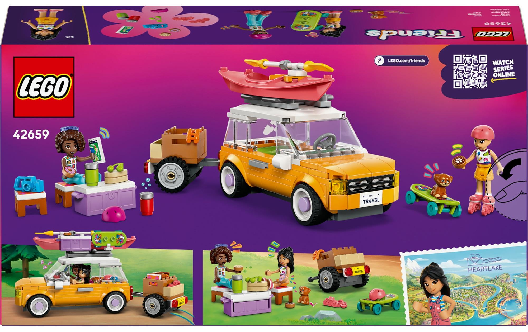LEGO® Spielbausteine »Friends Abenteuertrip mit Freunden 42659«, (220 St.)