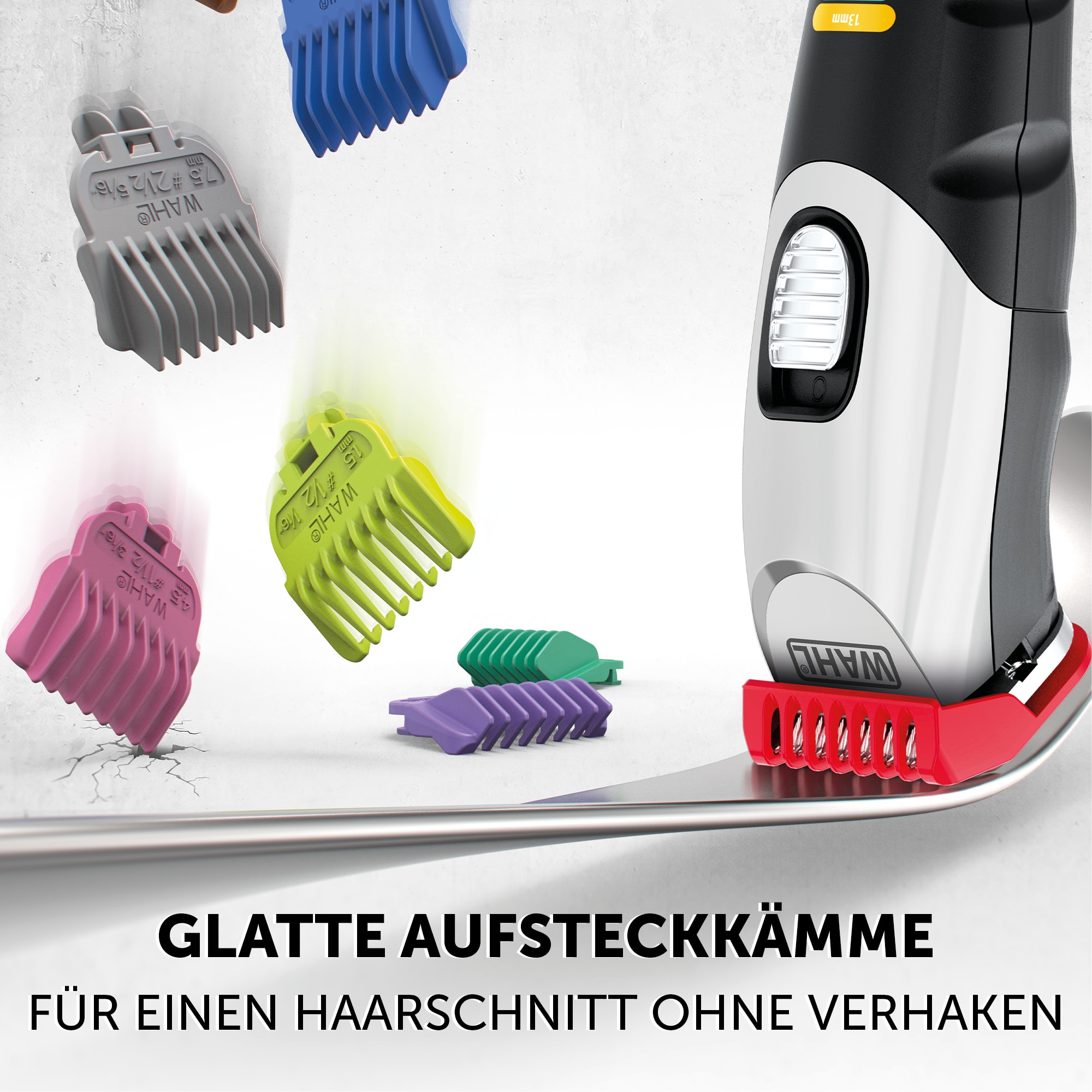 Wahl Bartschneider »Color Trim« 9 Aufsätze Farbcodierte Aufsteckkämme, Lithium-Ionen-Technologie, USB Aufladung