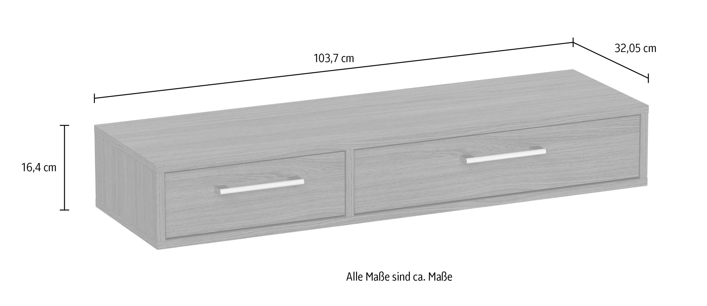Schildmeyer Konsole »Glenn, Art-Déco Design mit eleganten Goldakzenten, Made in Germany« 1 Stk. tlg. Modernes Nussbaum mit goldfarbenen Details, Made in Germany
