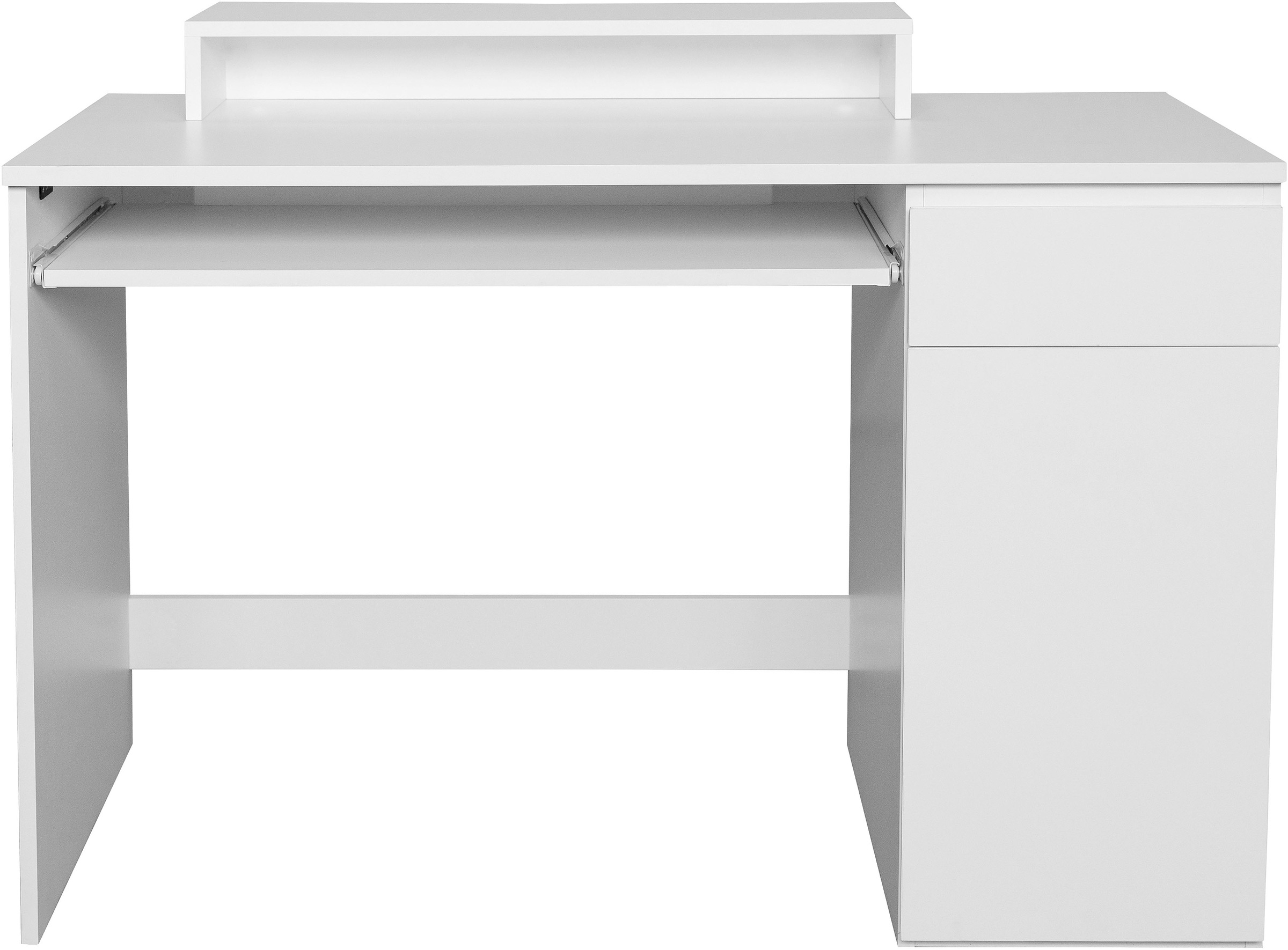 Image of GOODproduct Schreibtisch "Jarvie" mit Tastaturauszug, mit Monitoraufsatz, mit Schublade