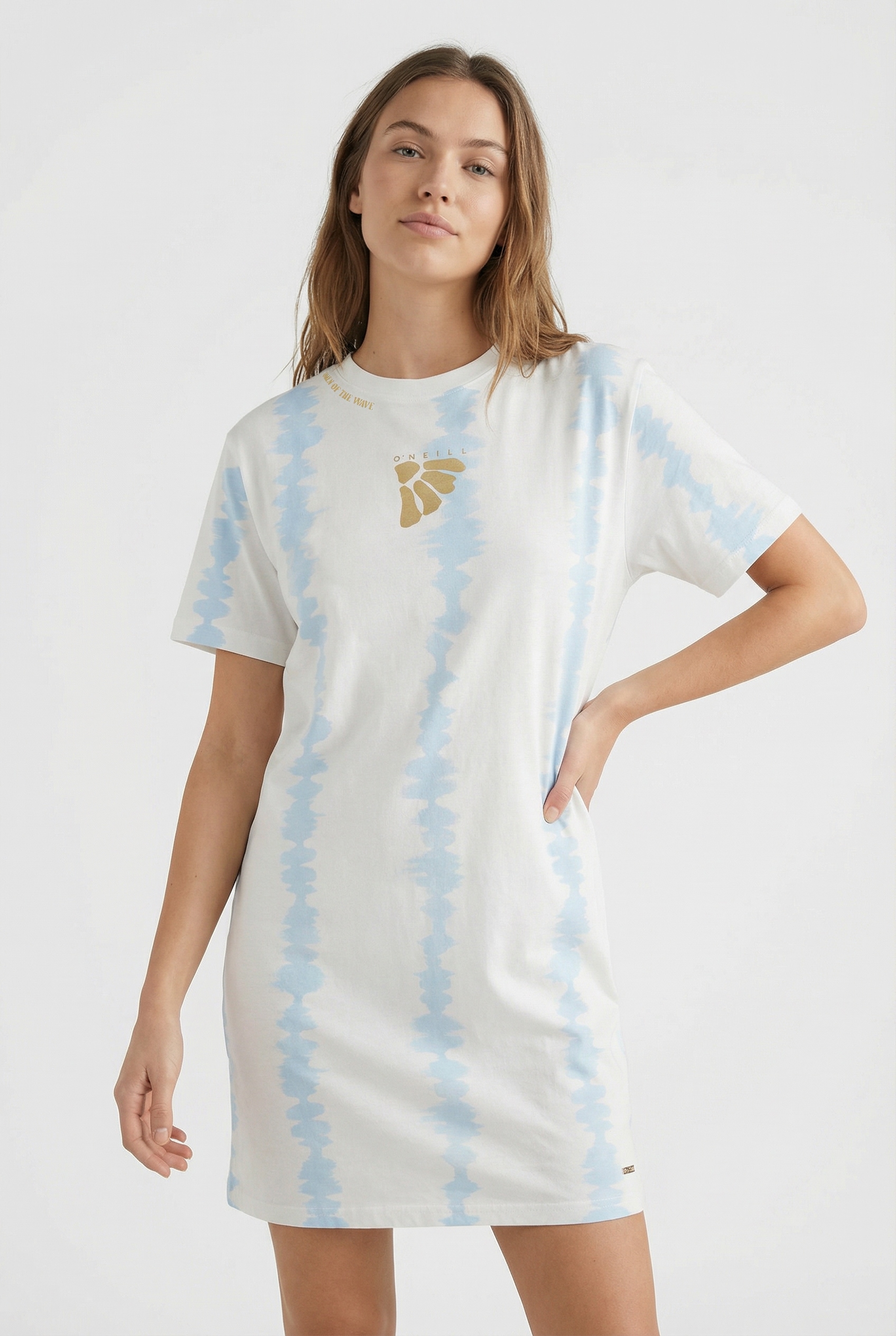 Image of ONeill Shirtkleid "WOTW T-SHIRT DRESS" sportlicher Stil, aus enzymgewaschenem Jersey, locker geschnitten