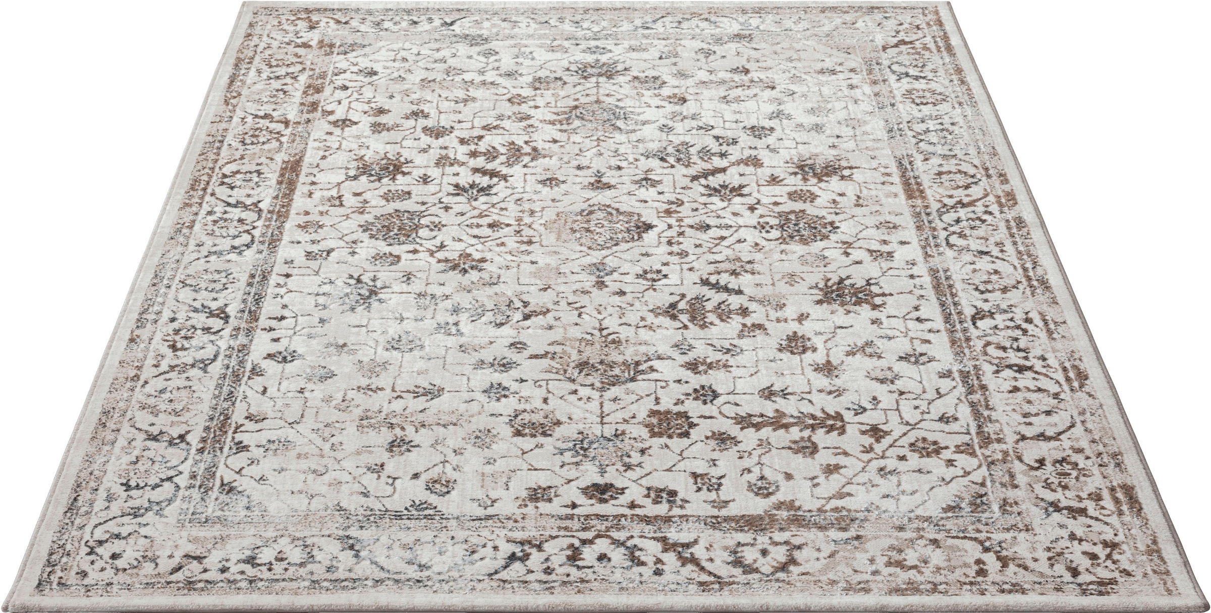 merinos Teppich "Creation 50112" rechteckig 10 mm Höhe elegant, glänzend, Kurzflor, pflegeleicht, Wohnzimmer