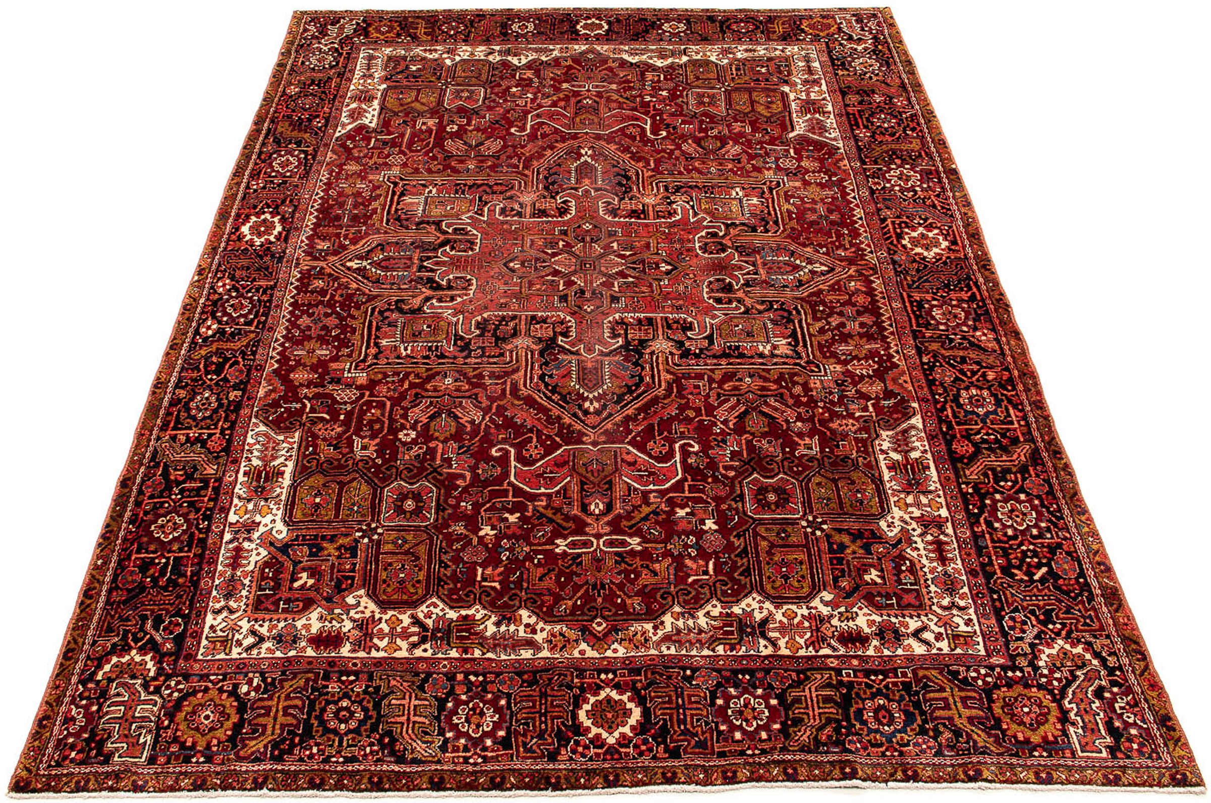 Image of morgenland Orientteppich »Perser - Nomadic - 368 x 272 cm - dunkelrot«, rechteckig, 10 mm Höhe, Wohnzimmer, Handgeknüpft, Einzelstück mit Zertifikat bei Ackermann Versand Schweiz